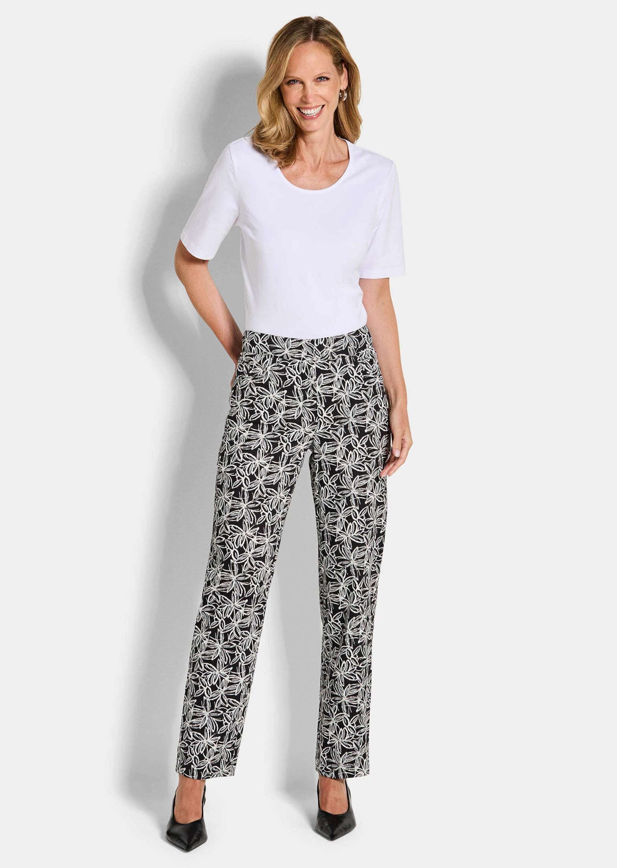 GOLDNER Stoffhose »Kurzgröße Hose SARA aus reiner Viskose«