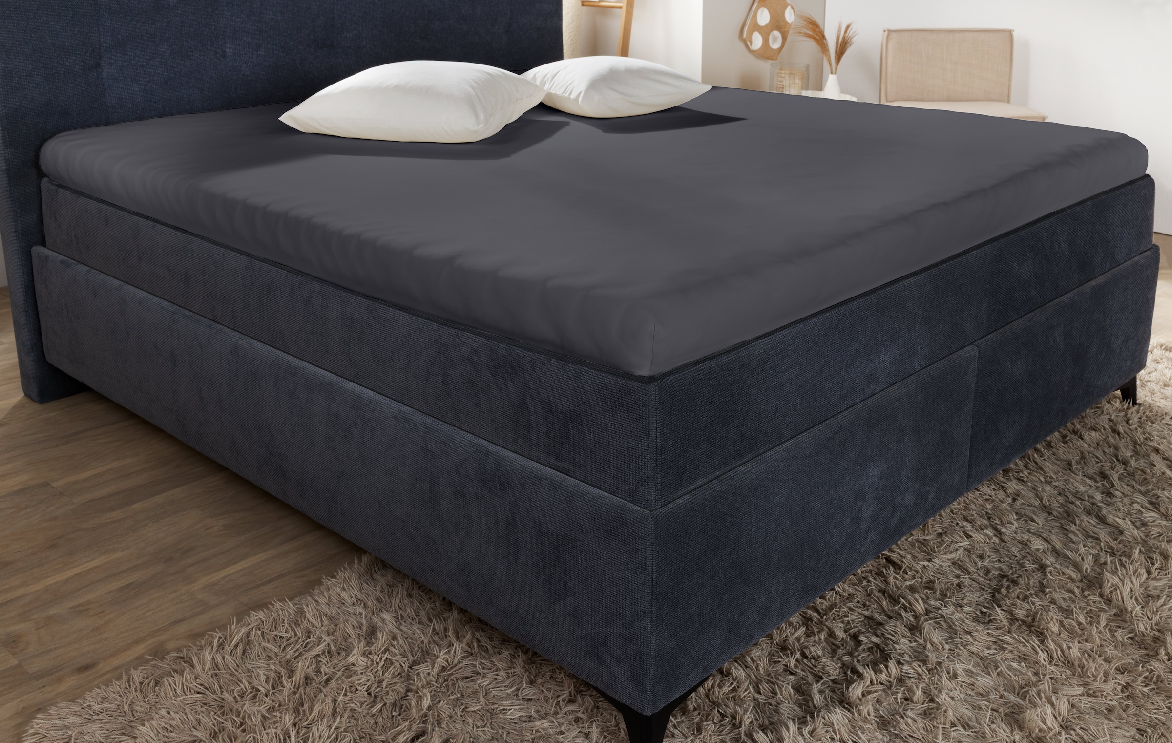 Primera Spannbettlaken »Elasthan-Feinjersey Topper« Aus 95% gekämmter Baumwolle und 5% Elastan