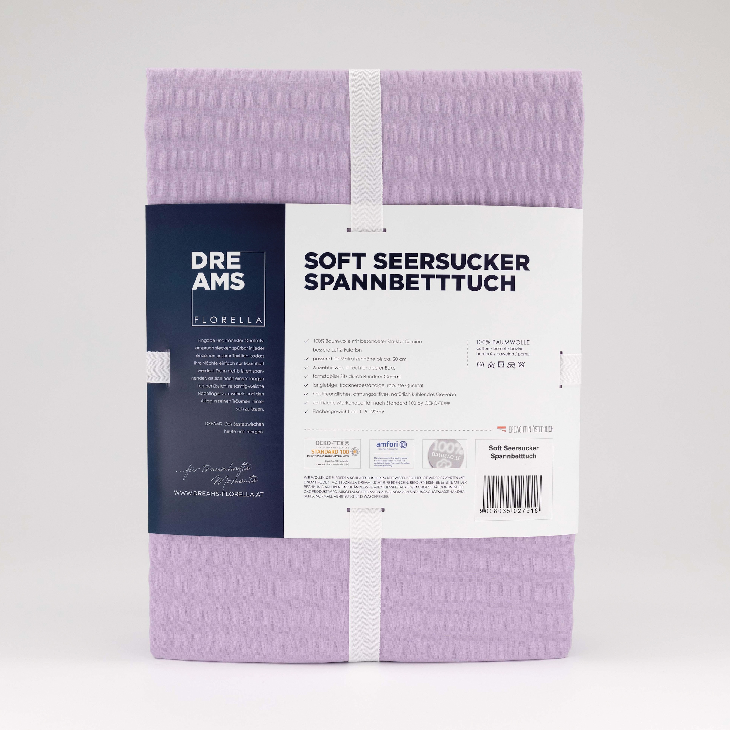 Florella Bettlaken »Soft-Seersucker,  100% Baumwolle«