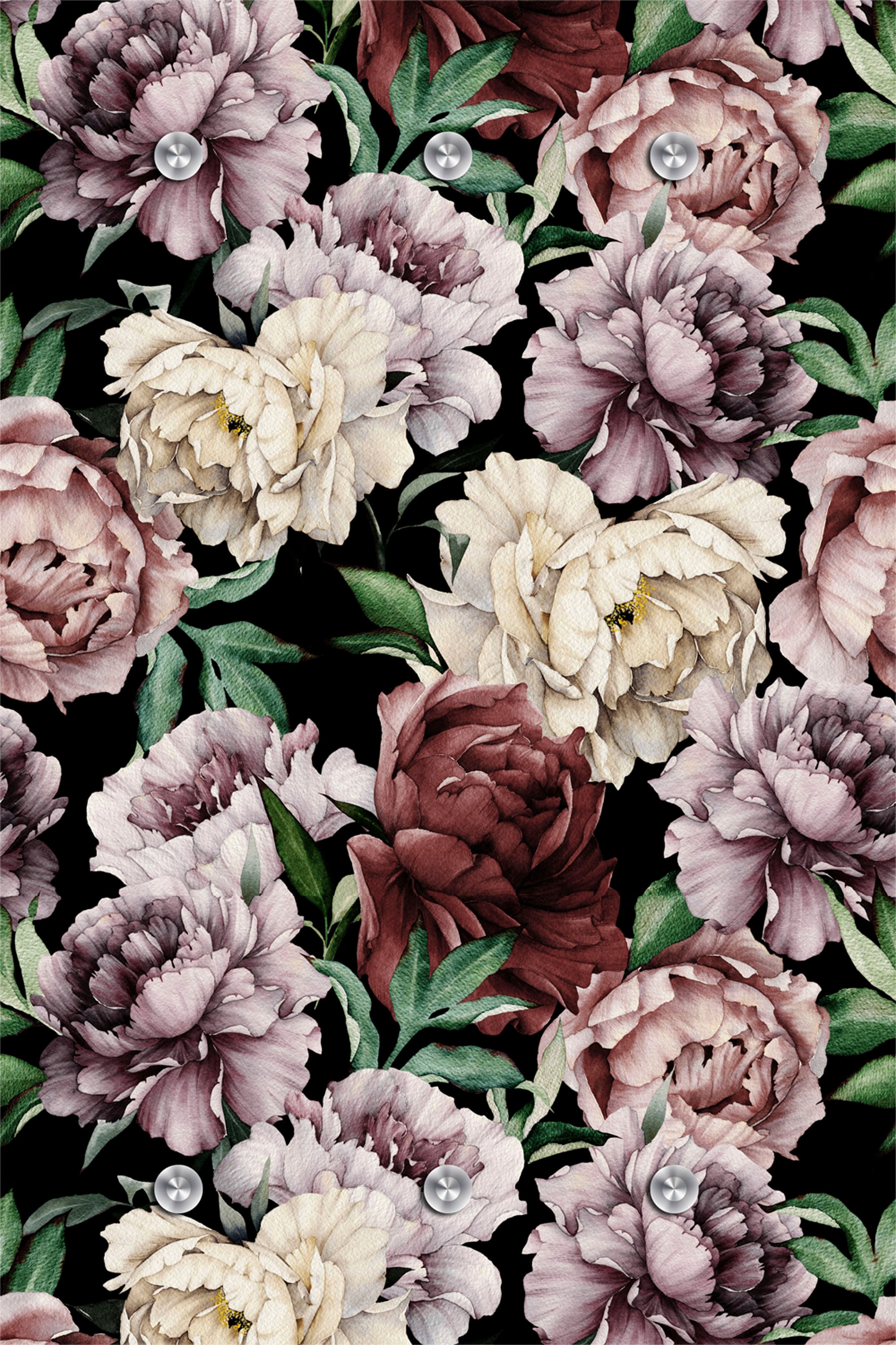 queence Garderobenleiste »Rosen«, mit 6 Haken, 80 x 120 cm