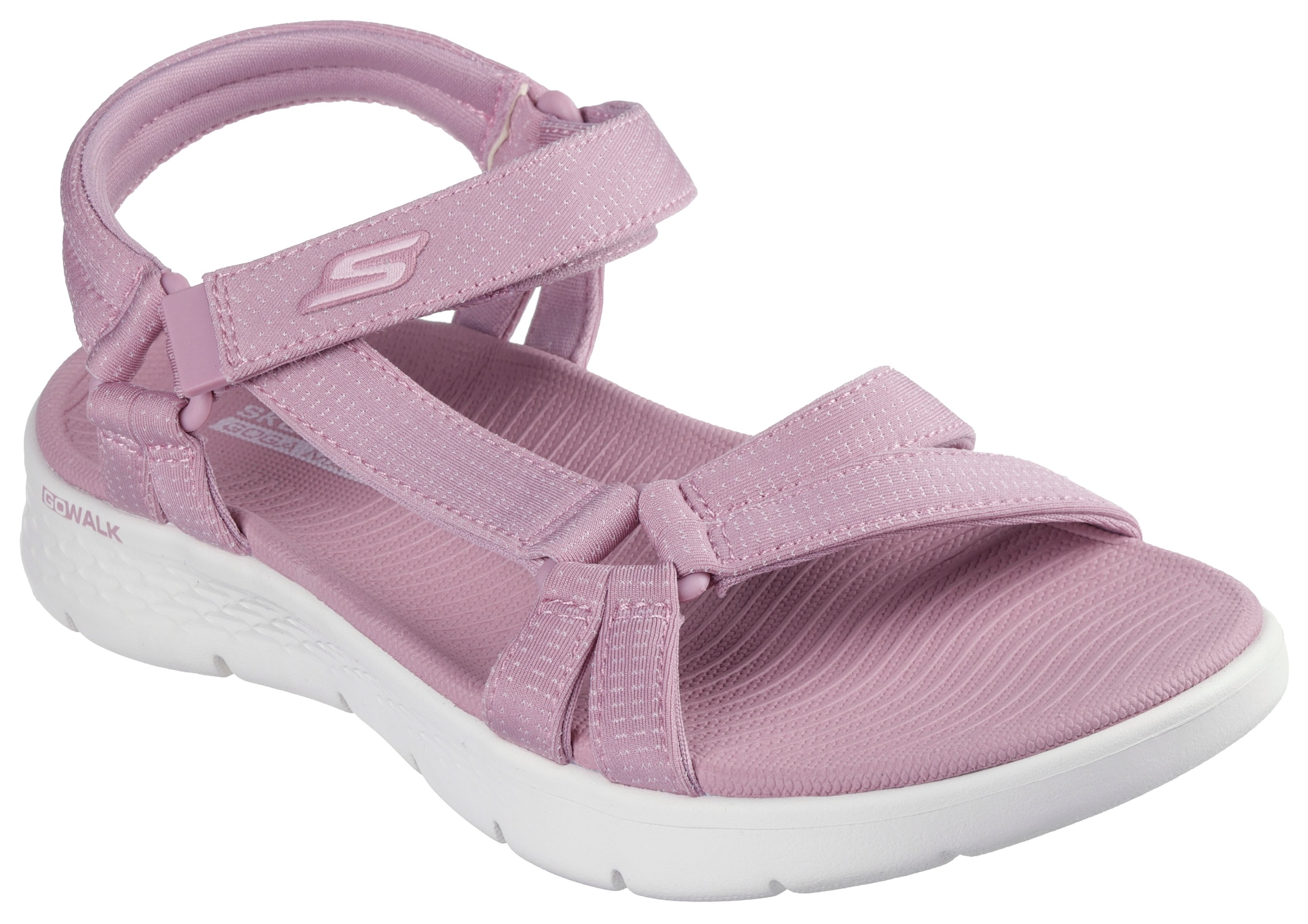 Skechers Sandale »GO WALK FLEX SANDAL-SUBLIME-X«, Sommerschuh, Sandalette, Klettschuh, mit Goga Mat Footbed
