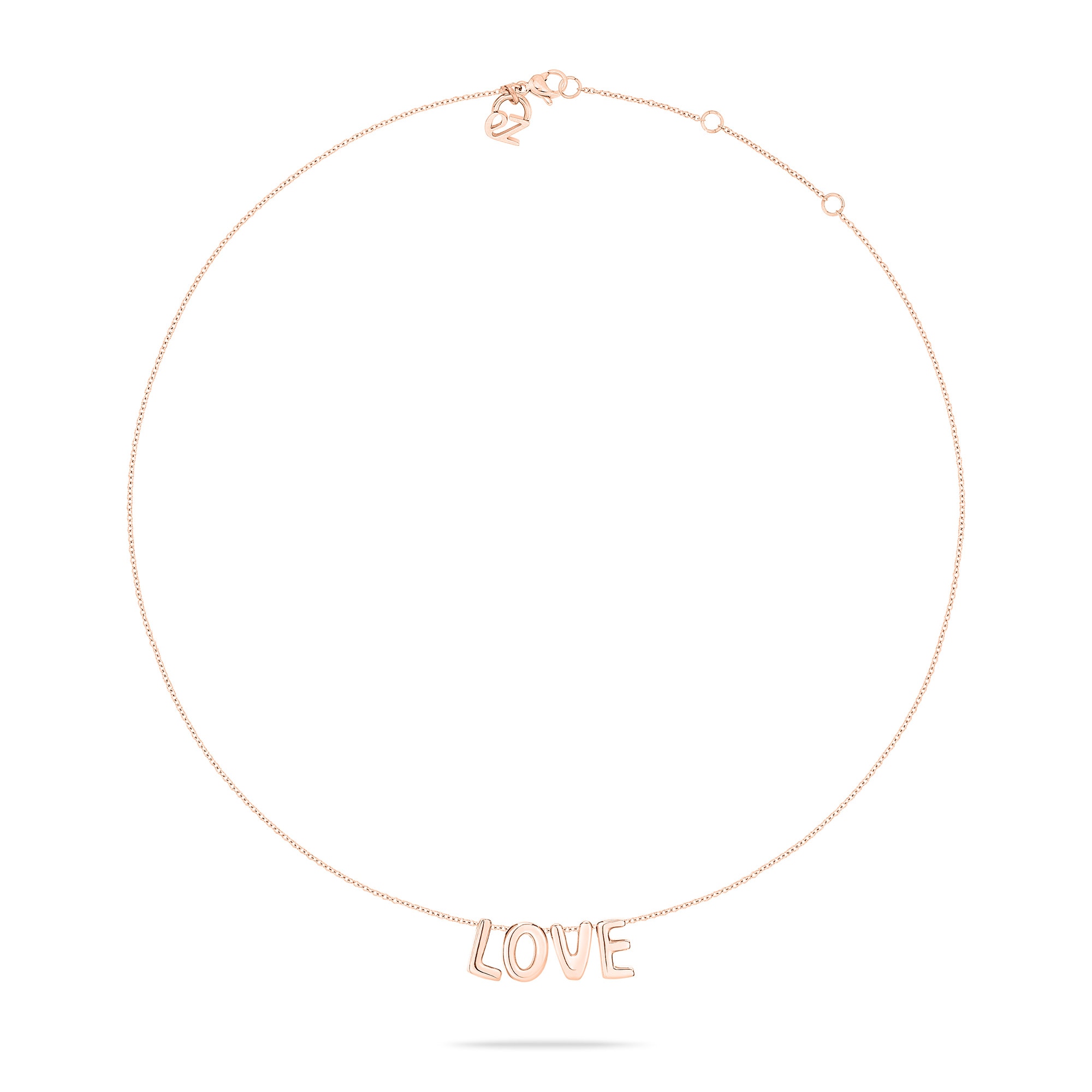 Echtzeit Kette mit Anhänger »Schmuck Geschenk Edelstahl Halskette Love Letters«