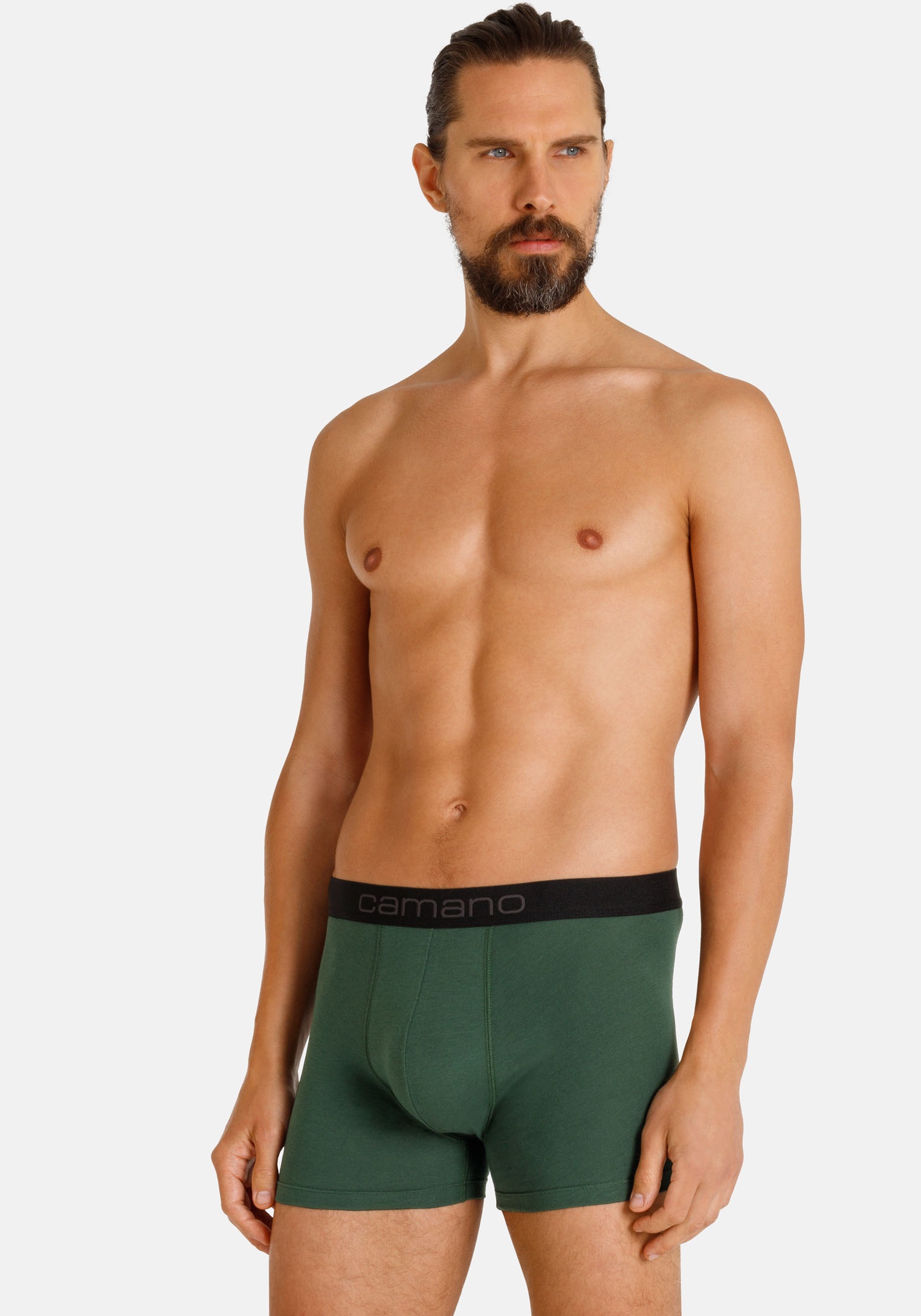 Camano Boxershorts »comfort«, (2er Pack), mit elastischem Logobund