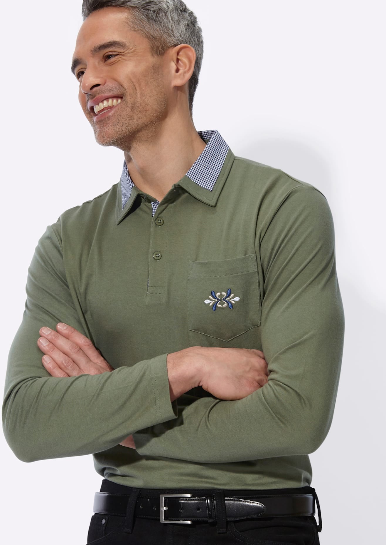 Classic Poloshirt »Langarm-Poloshirt« 1