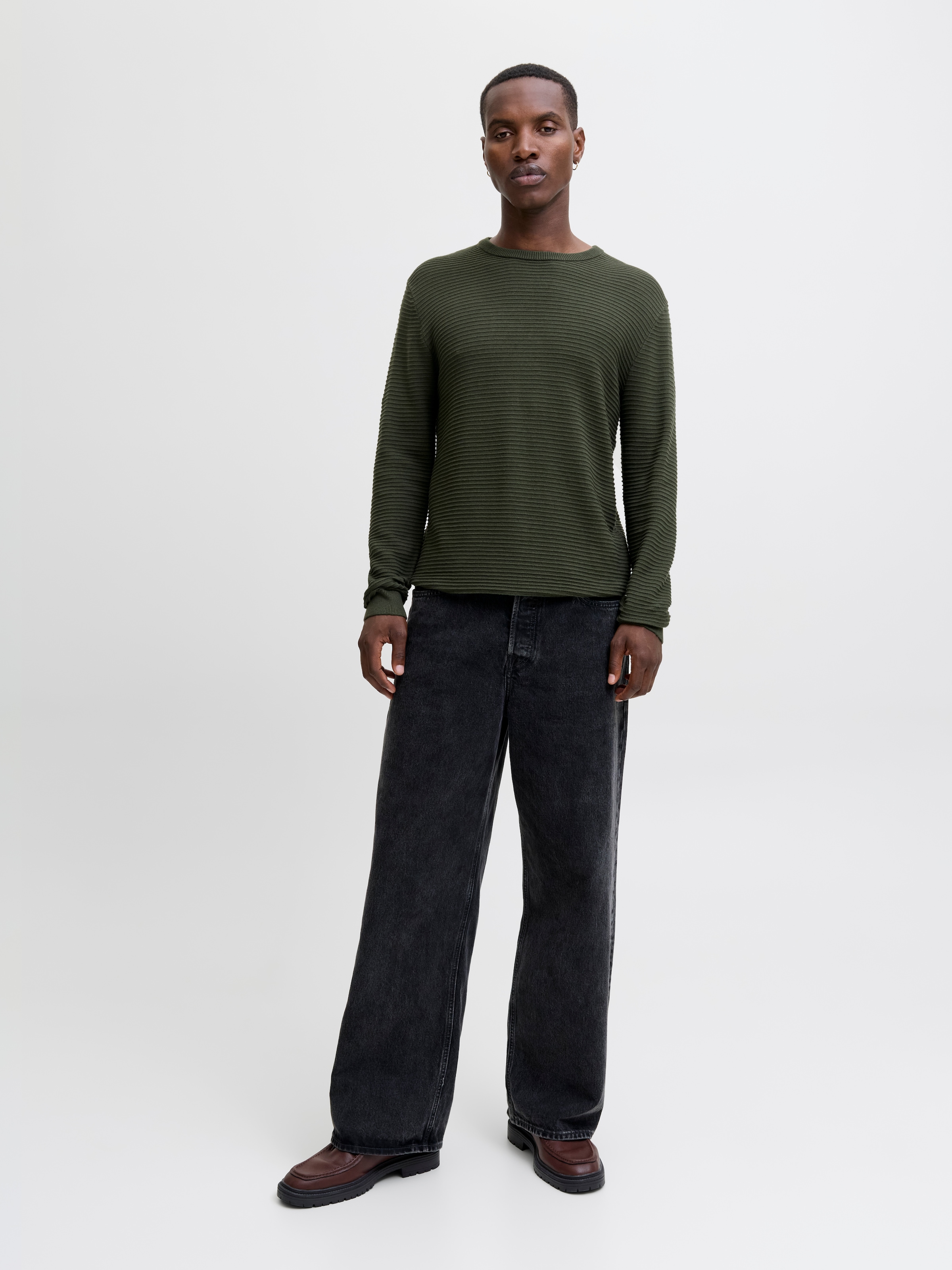 Jack & Jones Rundhalspullover »JJOTTO KNIT CREW NECK AW25«