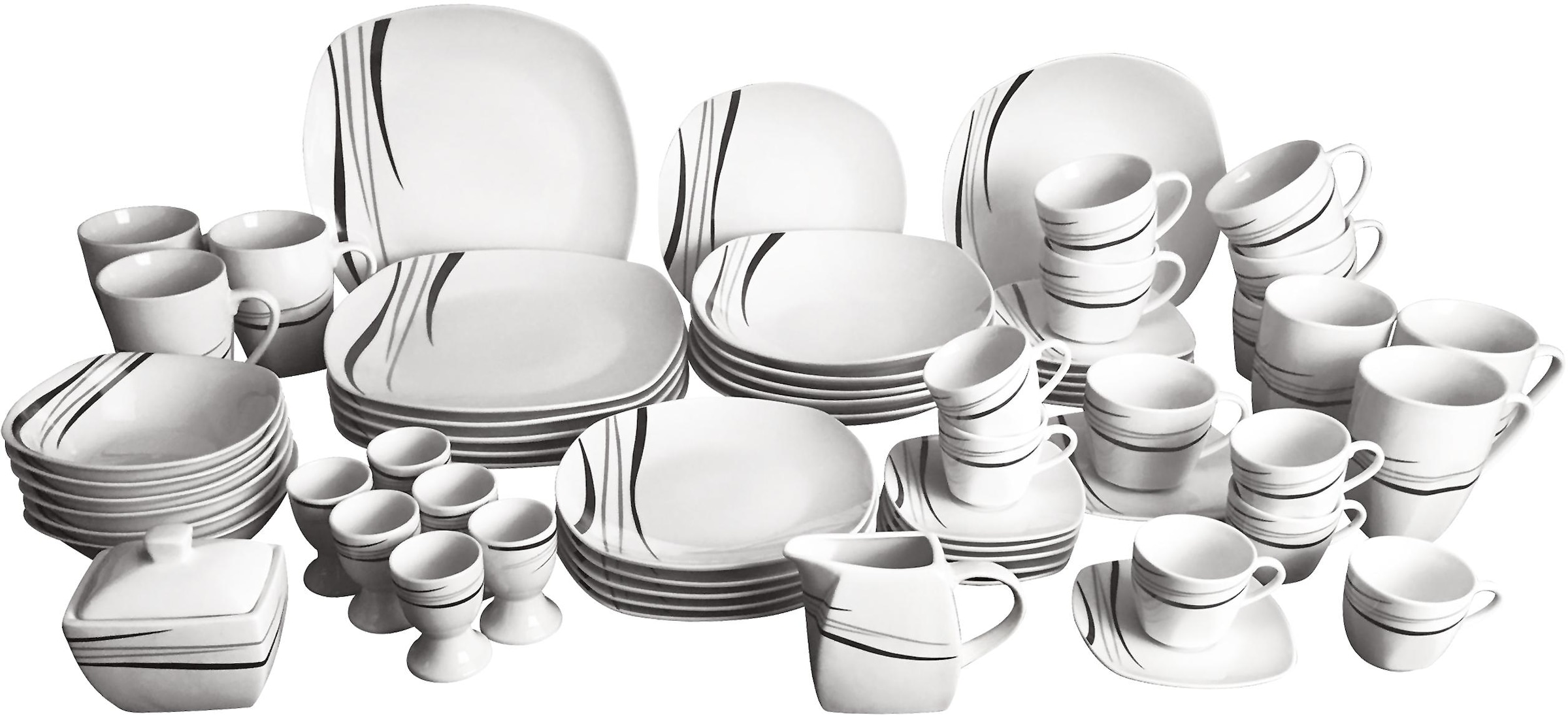 Retsch Arzberg Kombiservice »Geschirr-Set, Service Cosmos« 62 Teile, für 6 Personen