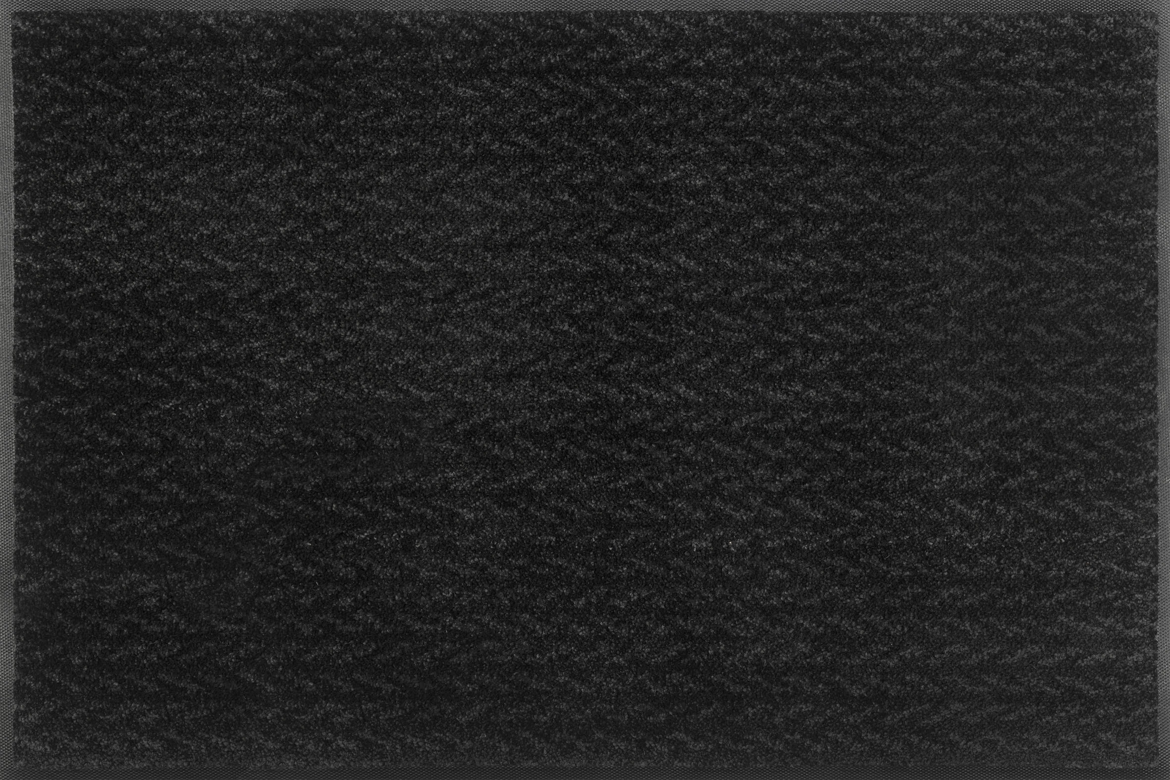 wash+dry by Kleen-Tex Teppich »Duo Charcoal«, rechteckig, 9 mm Höhe, rutschhemmend, In- und Outdoor geeignet, waschbar
