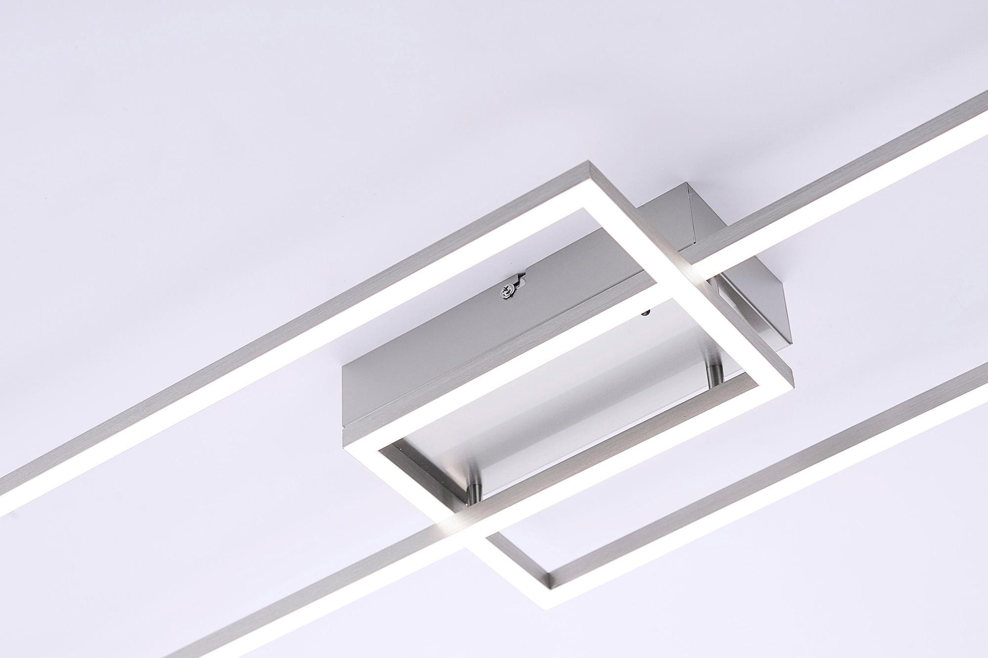 JUST LIGHT Deckenleuchte »IVEN« LED-Board 1 Stk. Neutralweiß | Tageslichtweiß | Warmweiß CCT-Farbtemperaturregelung, Dimmbar über Funkfernbed., Memoryfunktion