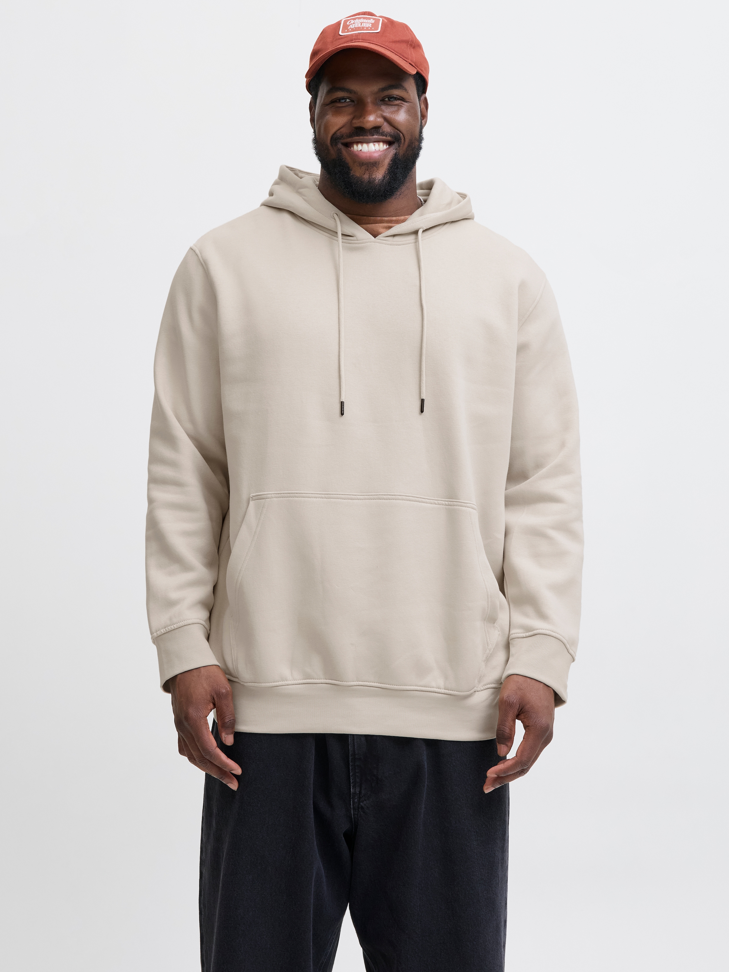 Jack & Jones PlusSize Kapuzensweatshirt »JJESOHO SWEAT HOOD NOOS PLS« mit Logobranding
