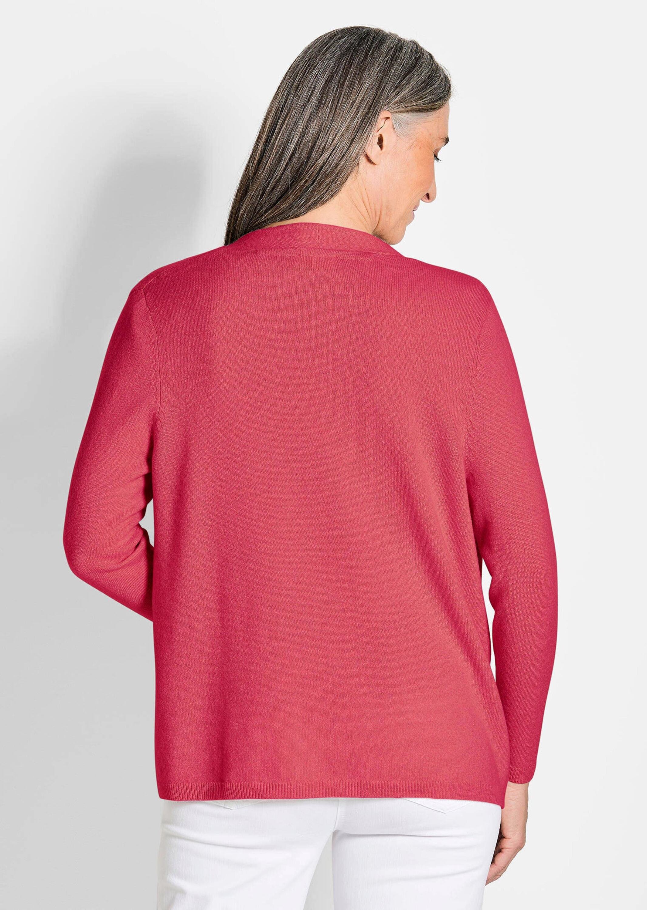 GOLDNER Kaschmirpullover »Cardigan in langer offener Form«