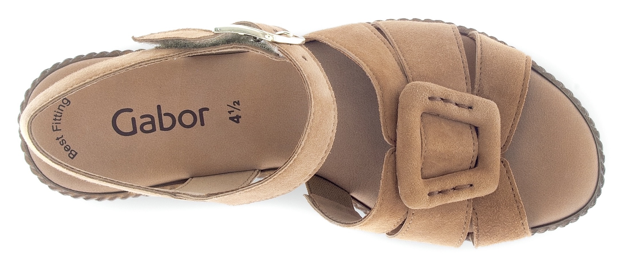Gabor Keilsandalette, Plateau, Sommerschuh, Riemchensandale mit Best Fitting Ausstattung