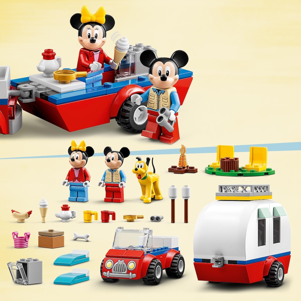 LEGO® Konstruktionsspielsteine »Mickys und Minnies Campingausflug (10777), LEGO® Disney«, (103 St.)
