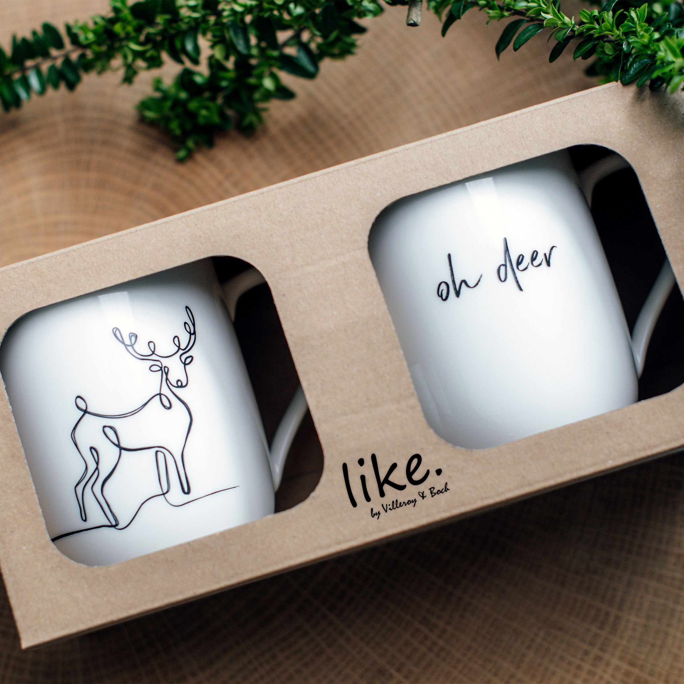 Villeroy & Boch Becher »Statement Tassen- und Becherset Reindeer, 2-tlg.« Premium Porzellan