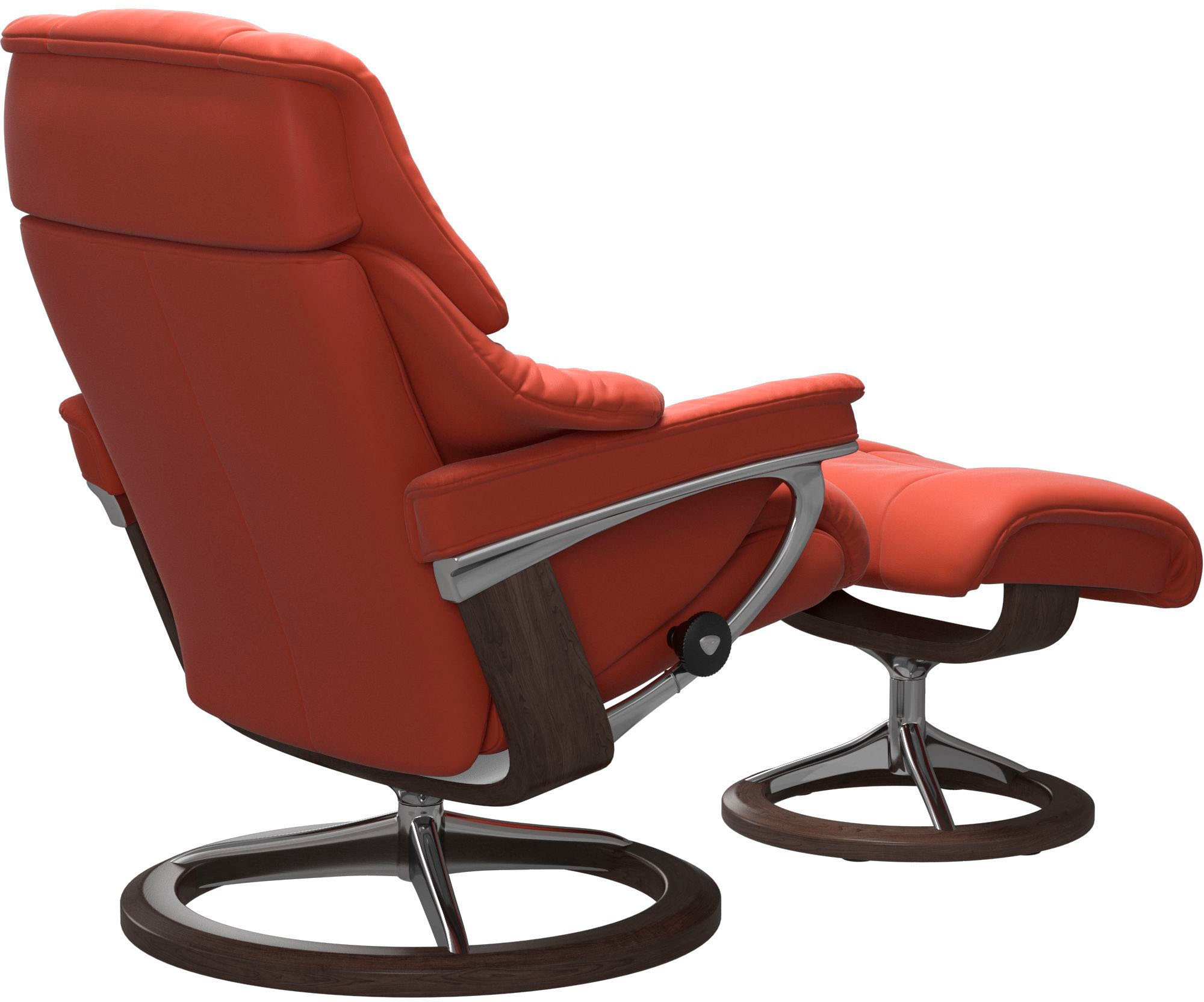 Stressless® Relaxsessel »Reno« Set, Relaxsessel mit Hocker,  mit Hocker, mit Signature Base, Größe S, M & L, Gestell Wenge