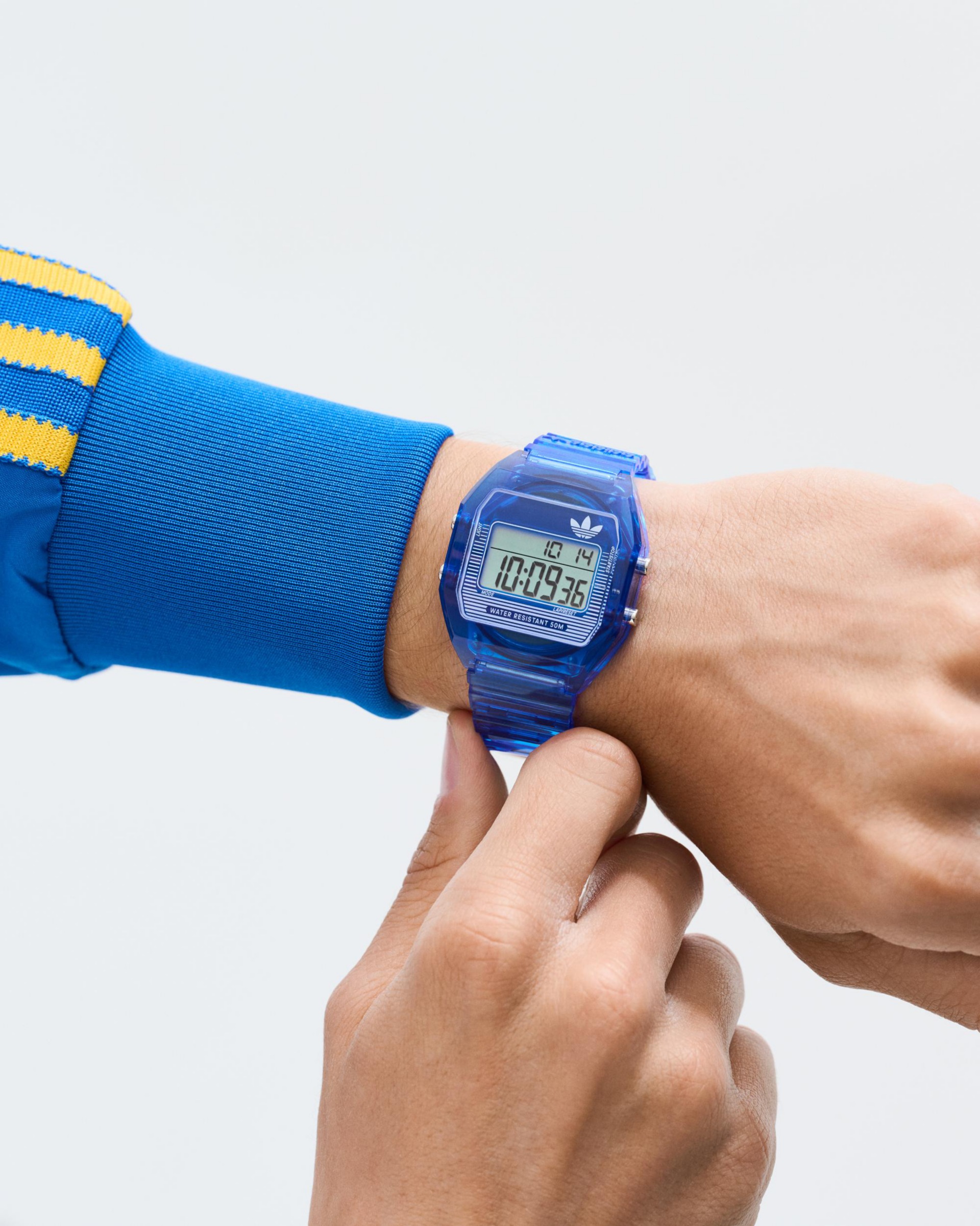 adidas Originals Digitaluhr »DIGITAL TWO CRYSTAL« Quarzuhr, Armbanduhr, Herrenuhr, Damenuhr, Resinarmband