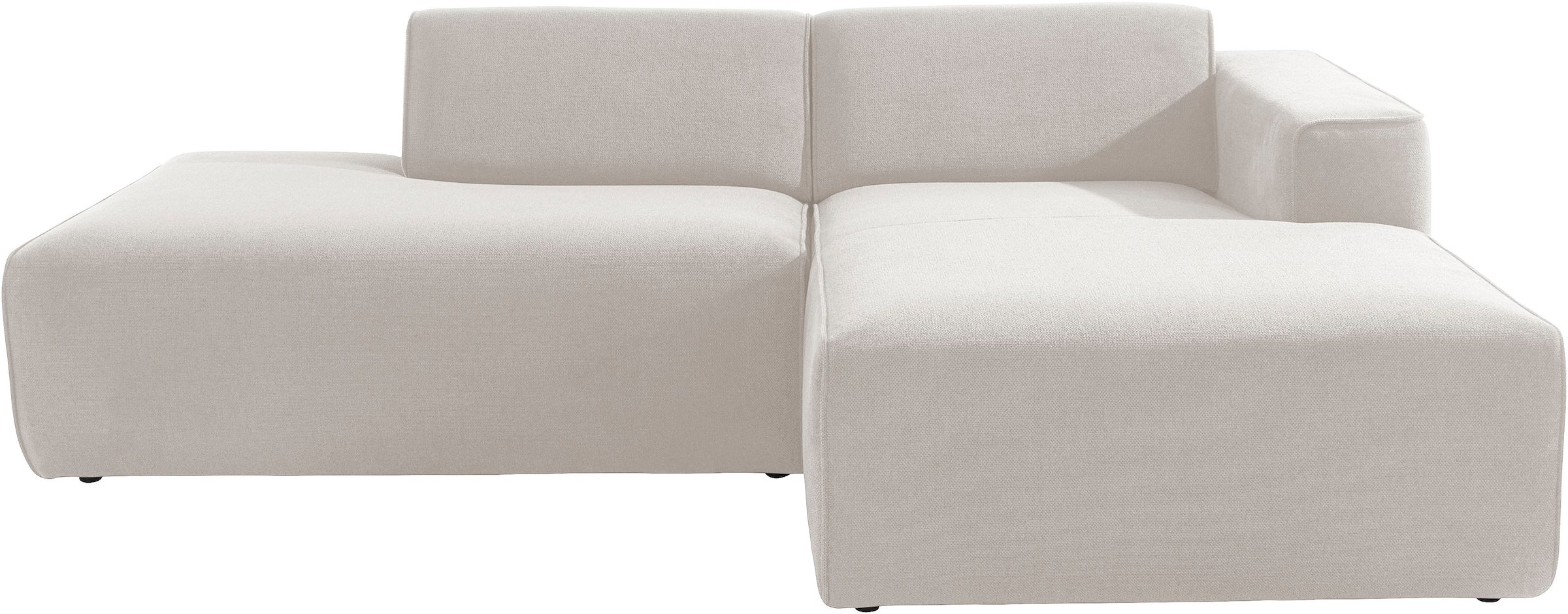 andas Ecksofa »Noord mit Kedernaht, Breite 227 cm«, mit Kedernaht, Breite 227 cm, Cord, Struktur