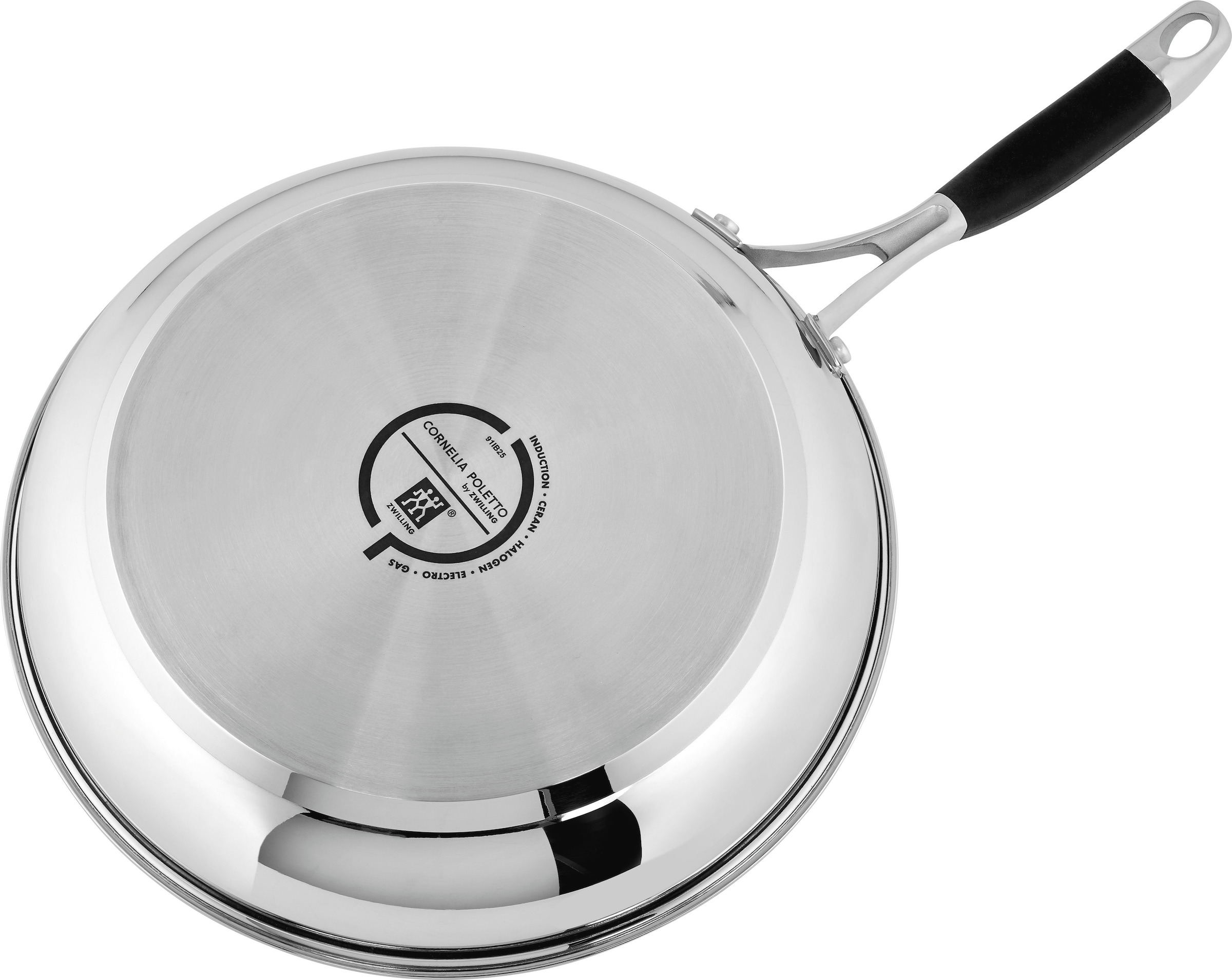 Zwilling Bratpfanne »Poletto«, Edelstahl, (1 tlg.), Sandwichboden, Duraslide Diamond Beschichtung, Induktion