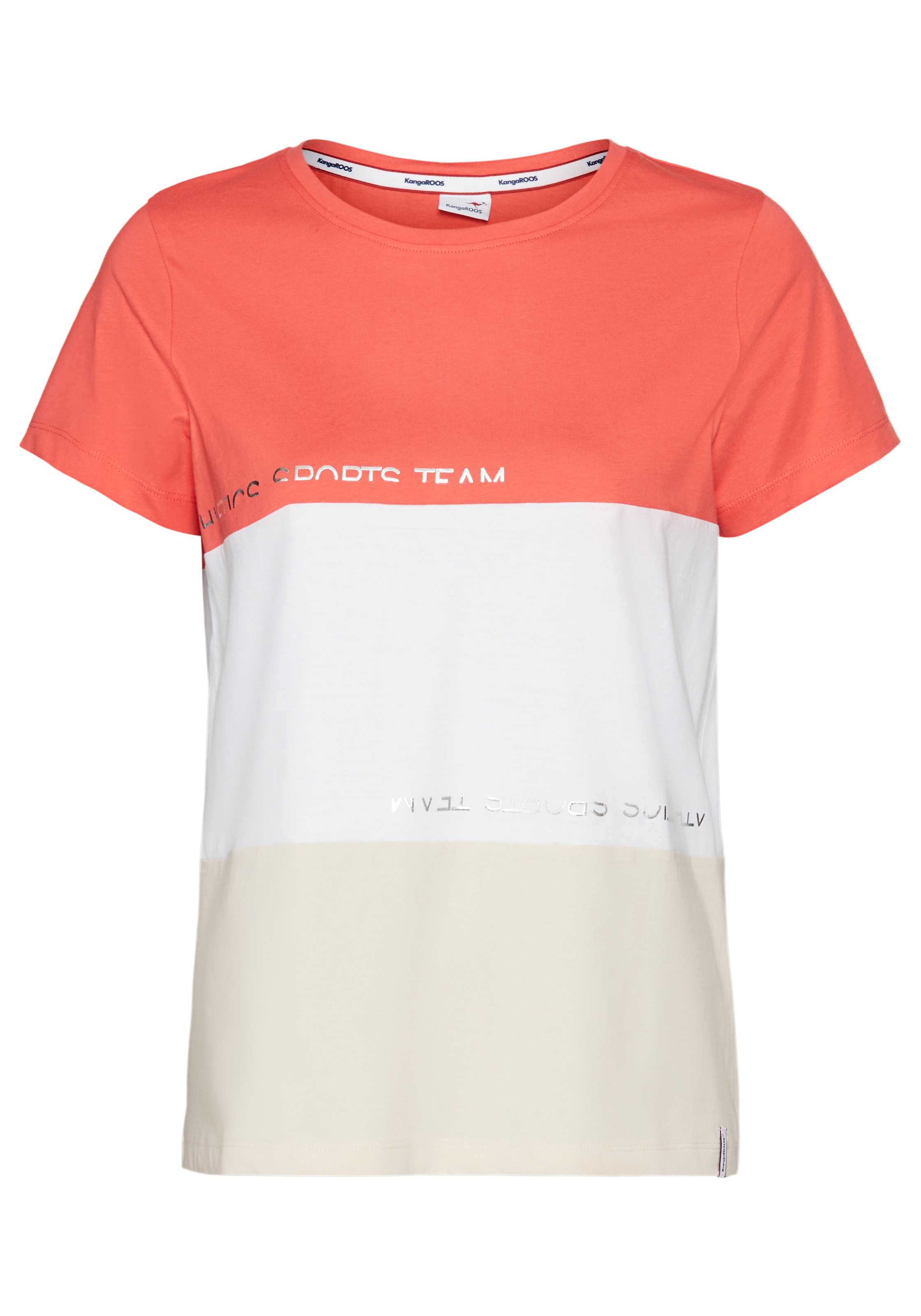 KangaROOS T-Shirt, im Colorblock-Design