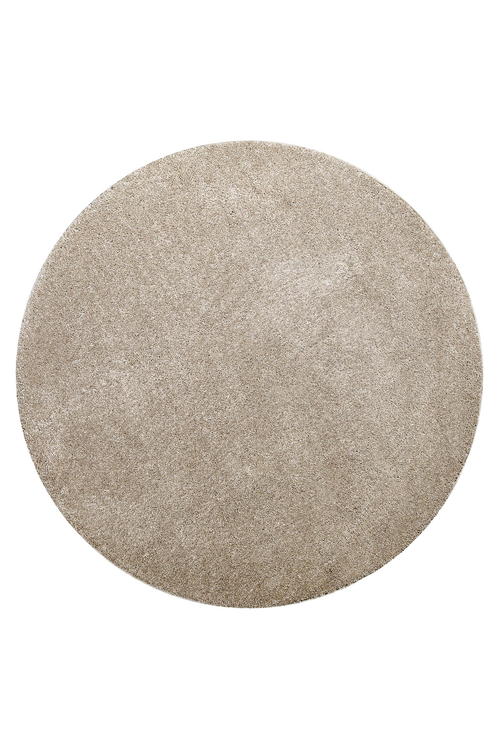 Wecon home Hochflor-Teppich »Manta«, rund, 25 mm Höhe, Langflor, maschinell gewebt, robust, Wohn- & Schlafzimmer, einfarbig