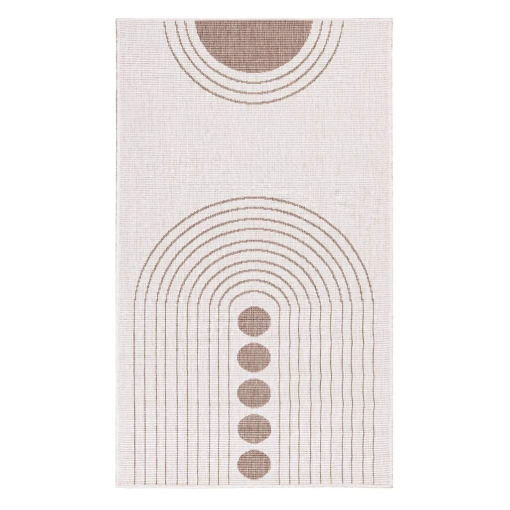 Carpet City Outdoorteppich »DUO RUG 5739« rechteckig 5 mm Höhe Wendeteppich Wetterfest In- & Outdoor, Balkon, Terrasse, Wohnzimmer