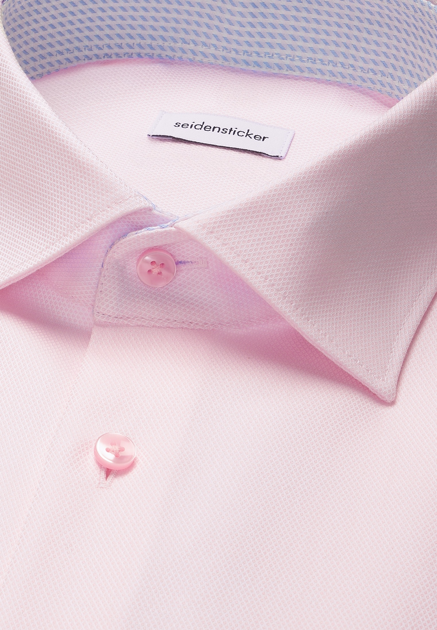 seidensticker Businesshemd »Schwarze Rose« Comfort 1/1 Kentkragen Struktur