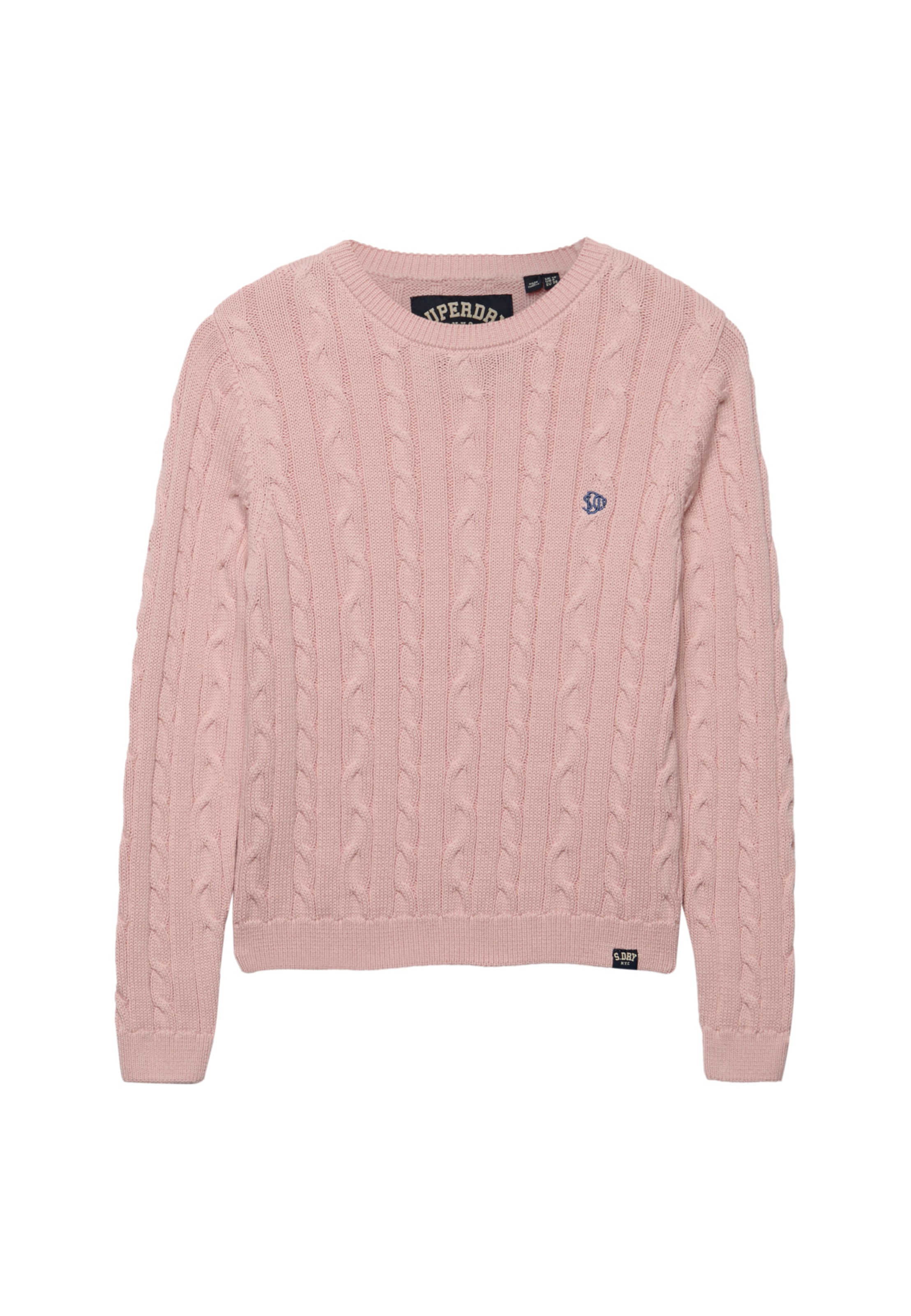 Superdry Strickpullover »ESSENTIALS SD&CO CABLE JUMPER« Kunstfaser, relaxed fit