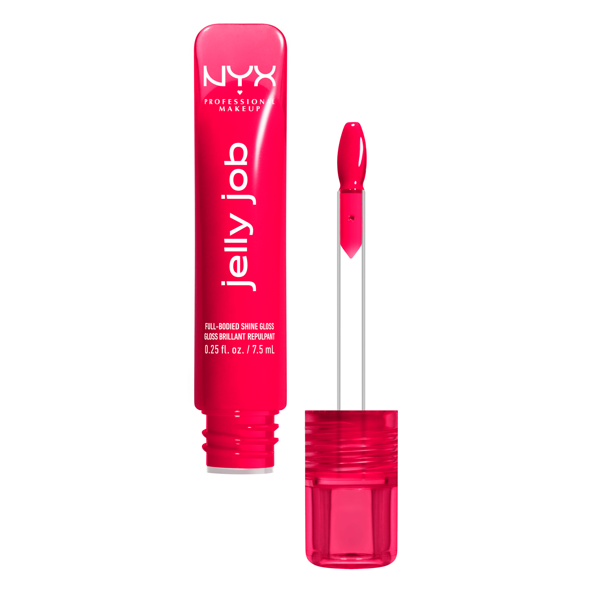 NYX PROFESSIONAL MAKEUP Lipgloss »JELLY JOB FULL BODIED SHINE GLOSS« no Filler -pflegender Gloss für optisch vollere Lippen