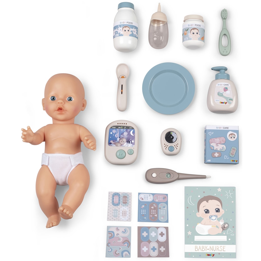 Smoby Puppen Pflegecenter »Baby Nurse, Cocoon Puppen-Spielzimmer 3in1 mit Puppe«