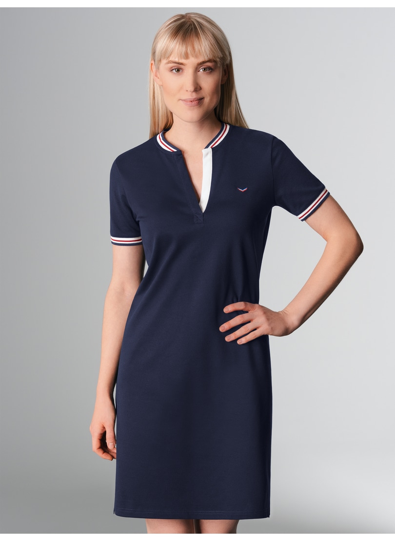 Jerseykleid »TRIGEMA Polokleid ohne Kragen«, (1 tlg.)