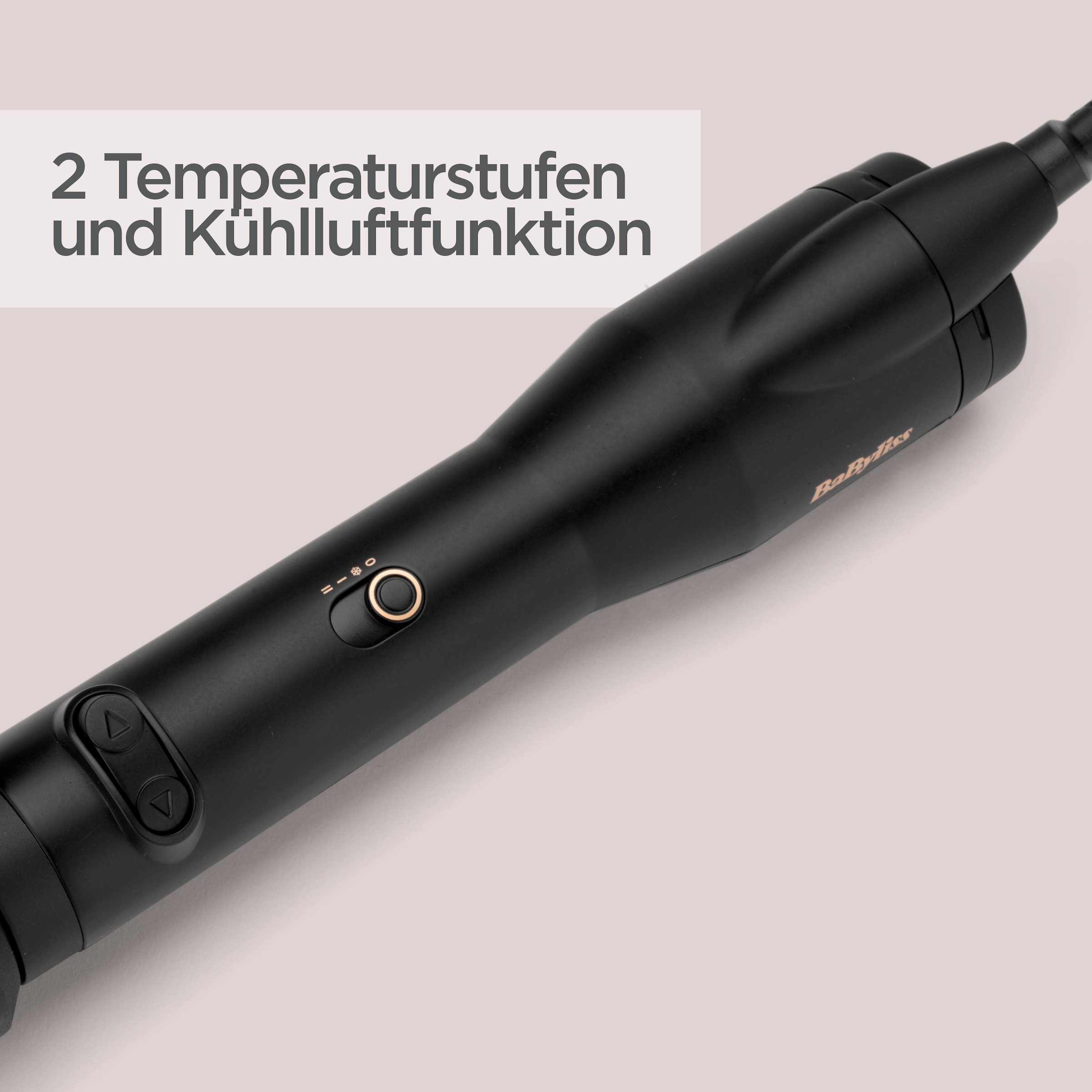 BaByliss Warmluftbürste »Big Hair Luxe Warmluftbürste mit 4 Aufsätzen, AS970E« 4 Aufsätze 650W Rundbürstenföhn, Rotierend, Ionen-Technologie, 4 Aufsätze