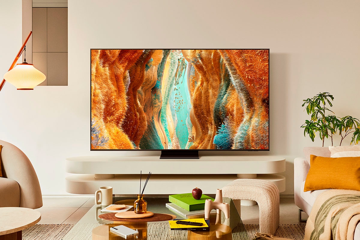 Samsung QLED-Fernseher »GQ75QN70FAU«, 4K Ultra HD, Smart-TV, Neo Quantum HDR, 4K AI Upscaling, Gaming Hub, Motion Xcelerator 144Hz