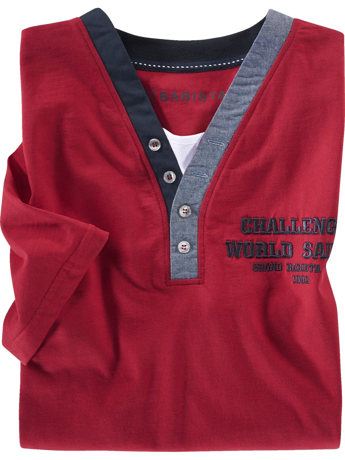 Babista T-Shirt »T-Shirt ROMOLINO«, (1 tlg.), mit eleganten Zierknöpfen