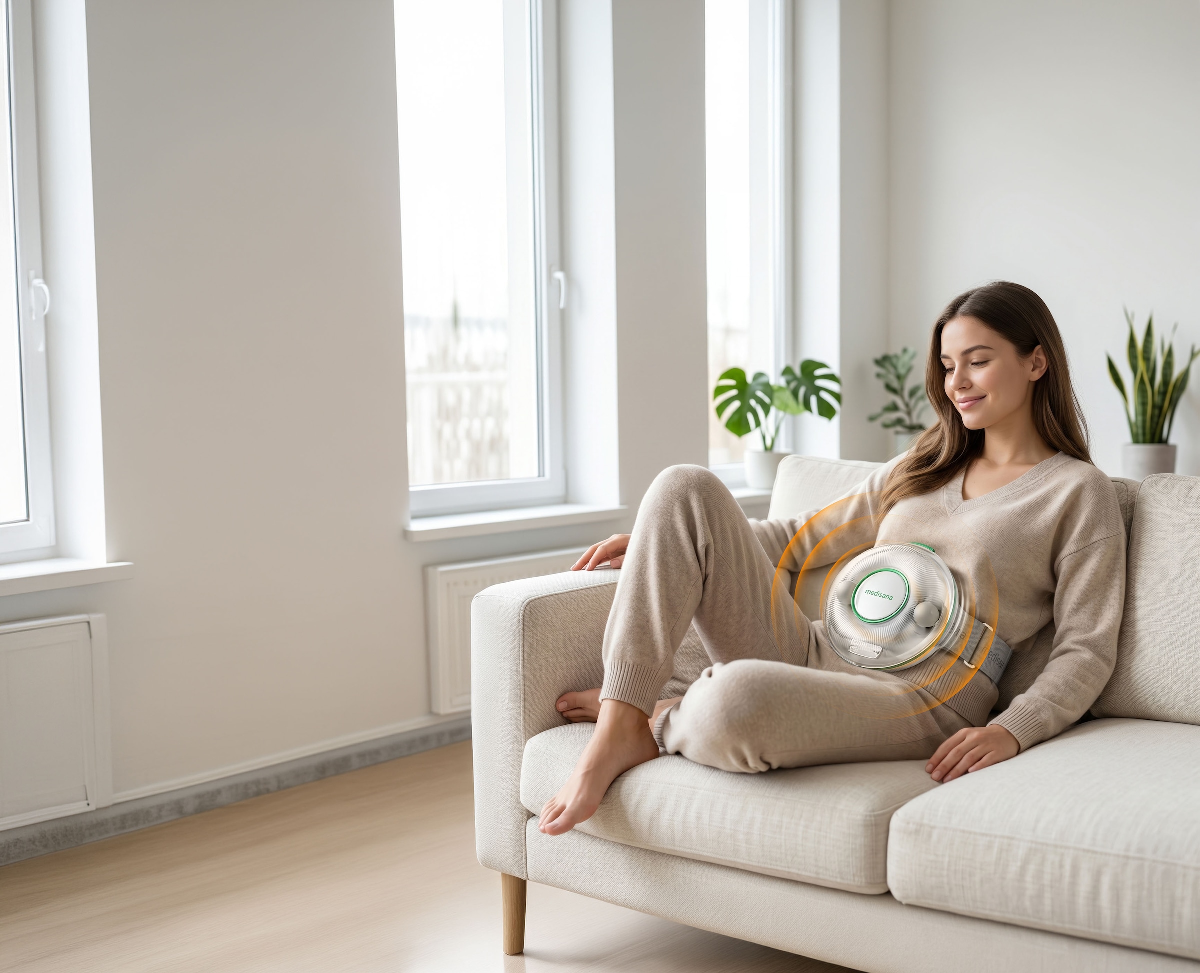 Medisana Massagegerät »BM 100« Bauchmassage, 3 Programme, Bindegewebe, Haut, Darmfunktion, mit Wärme