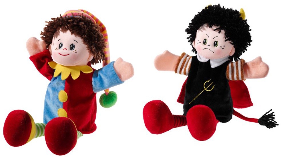 Heunec® Handpuppe »Poupetta, Kasperl und Teufel«, (Set, 2 tlg.)