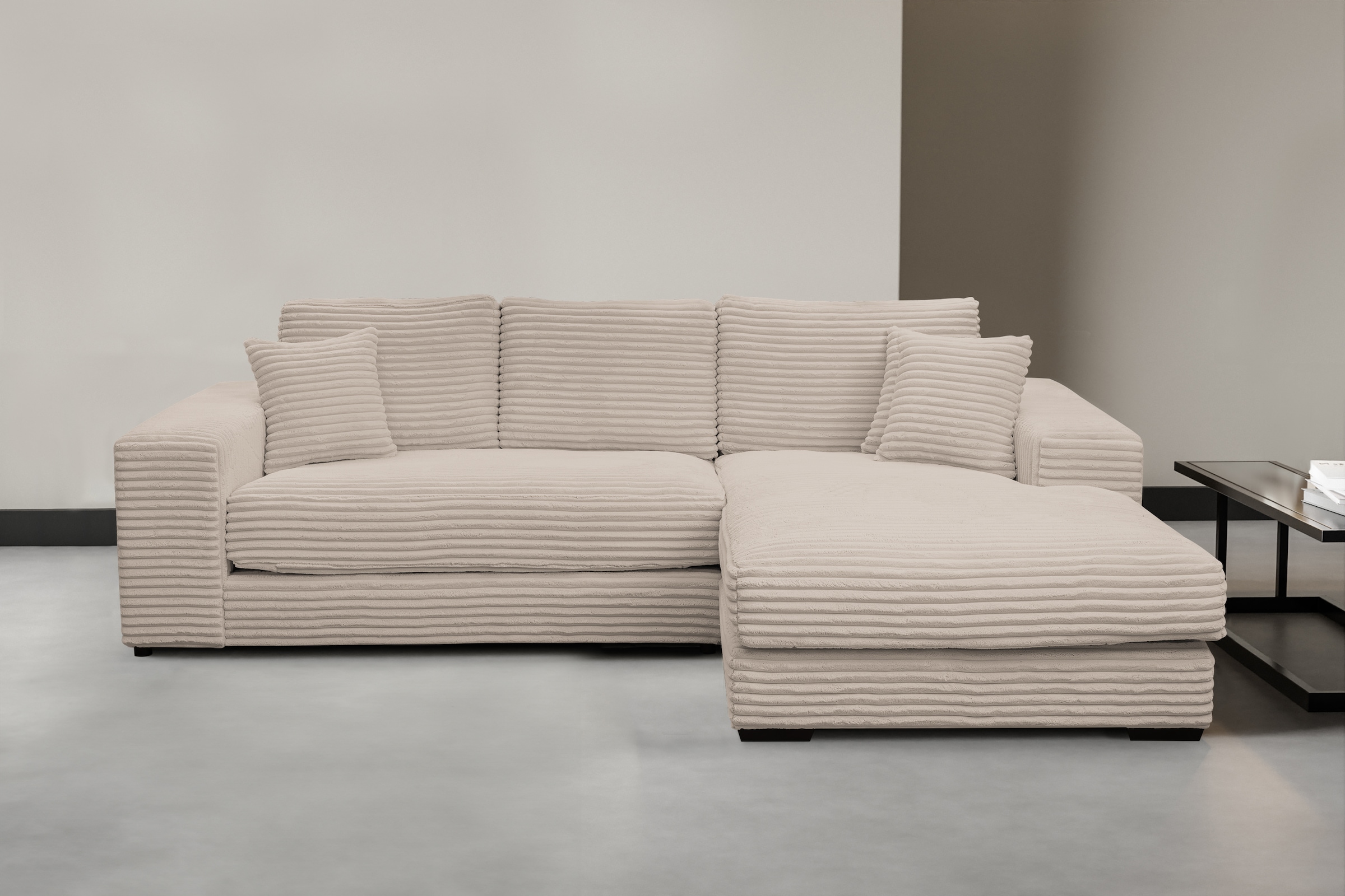 WERK2 Ecksofa »Eden L-Form«, Design Ecksofa in Cord mit besonders weichem Sitzkomfort