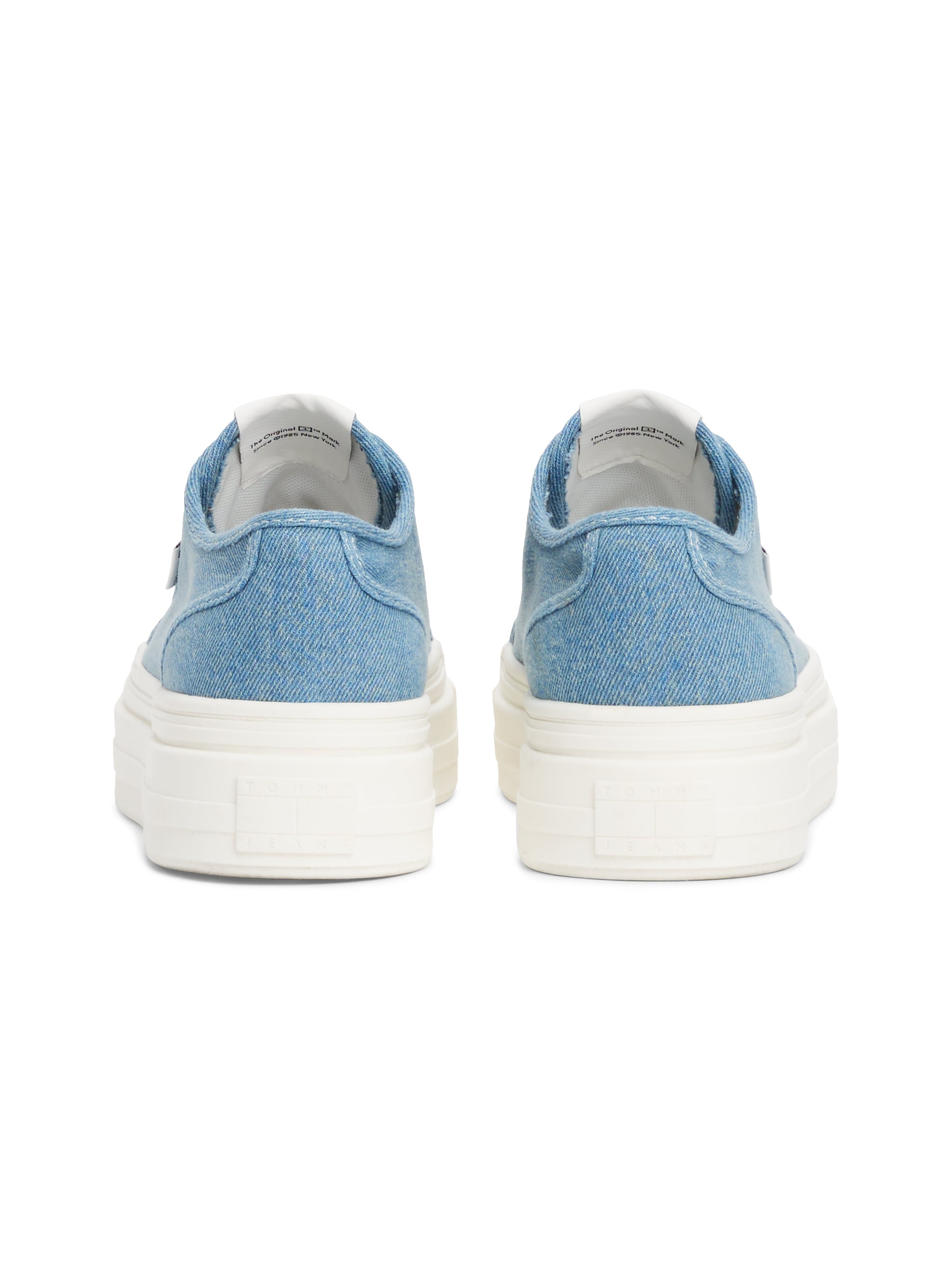 Tommy Jeans Plateausneaker »TJW FOXING FLATFORM LC«, Freizeitschuh, Halbschuh, Schnürschuh im Jeans-Look