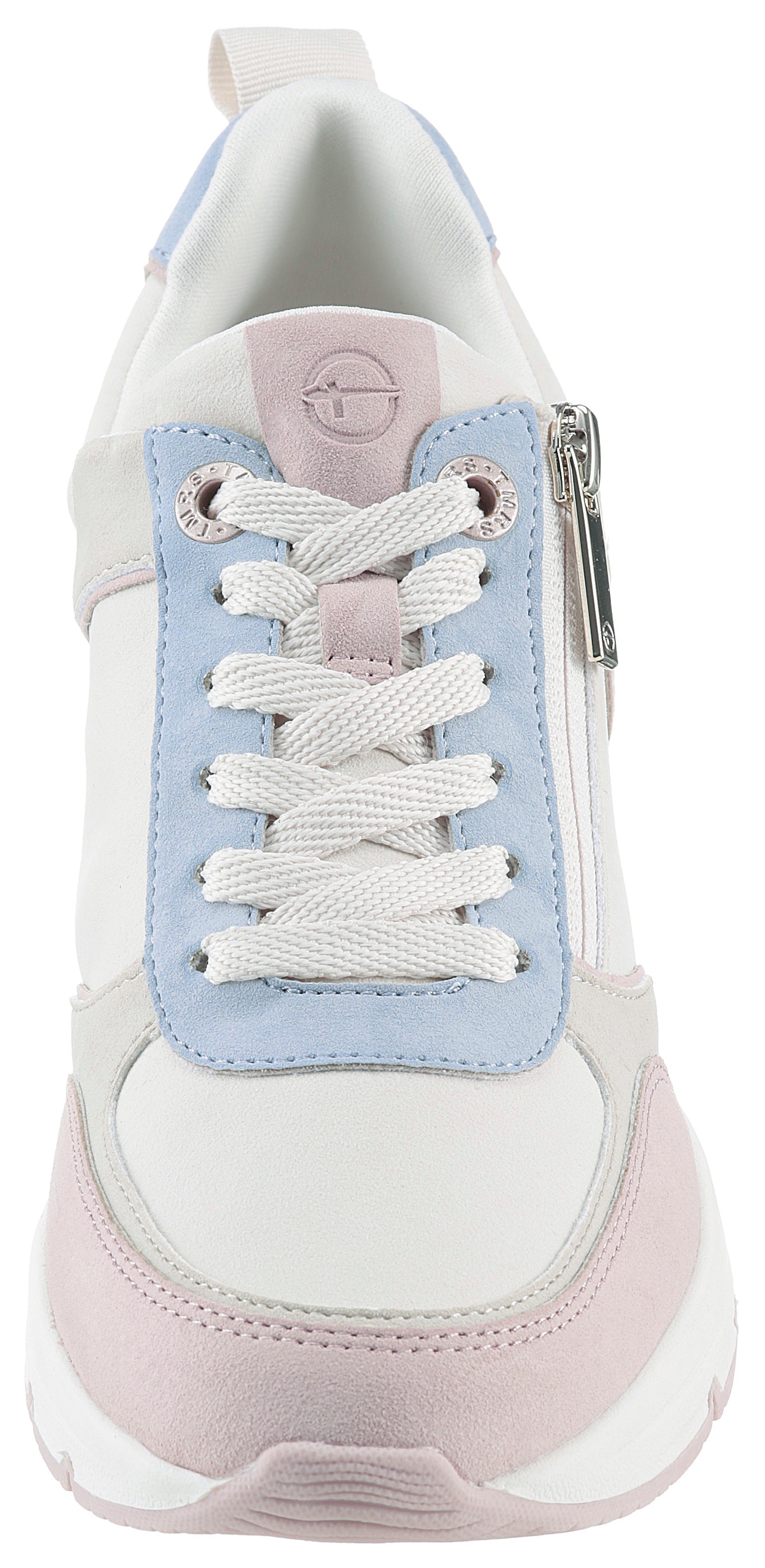 Tamaris Keilsneaker, Freizeitschuh, Halbschuh, Schnürschuh mit Außenreißverschluss