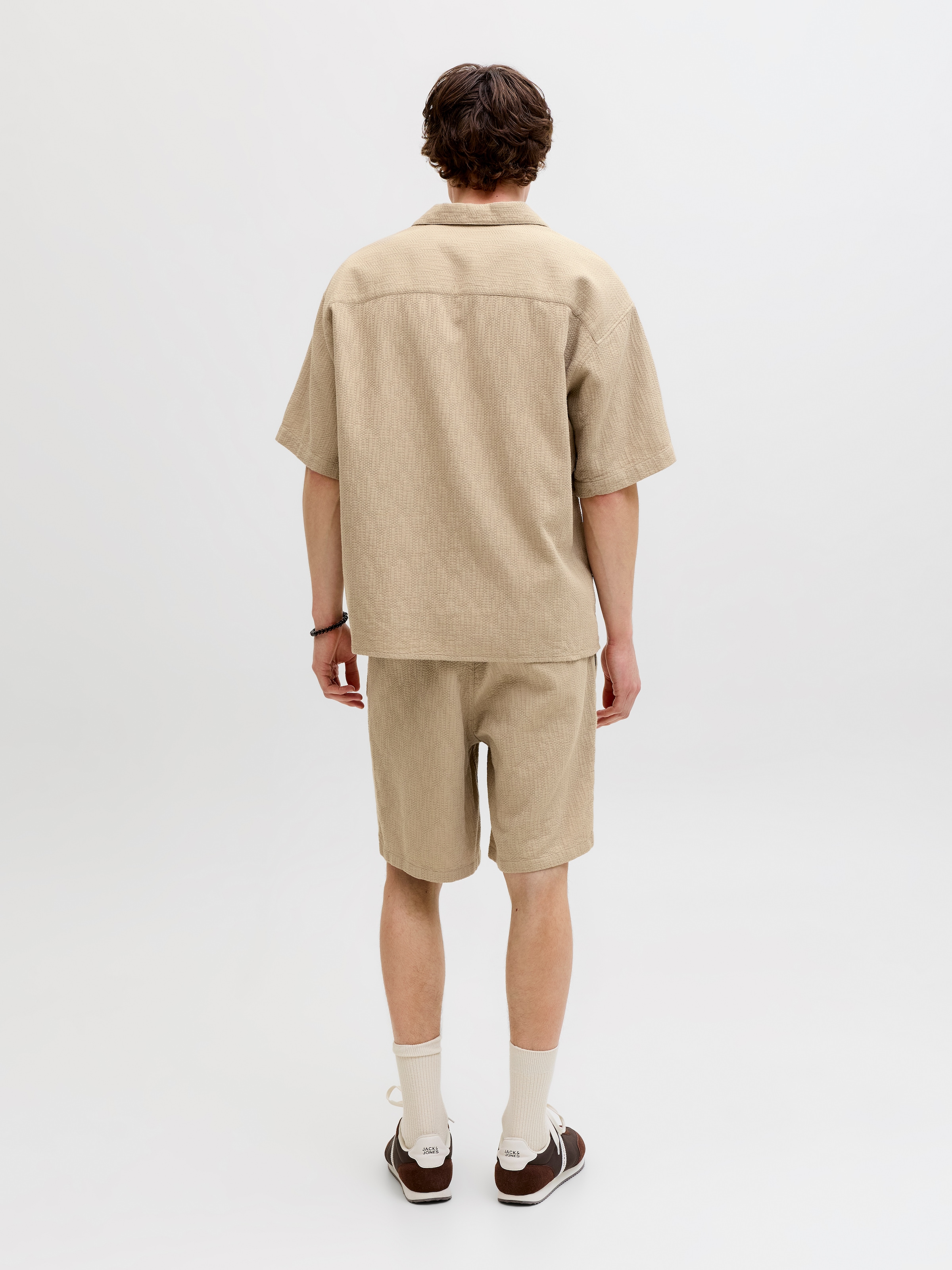 Jack & Jones Kurzarmhemd »JORMONTAUK WAVY TEXTURE SHIRT SS SN« Baumwolle, relaxed fit