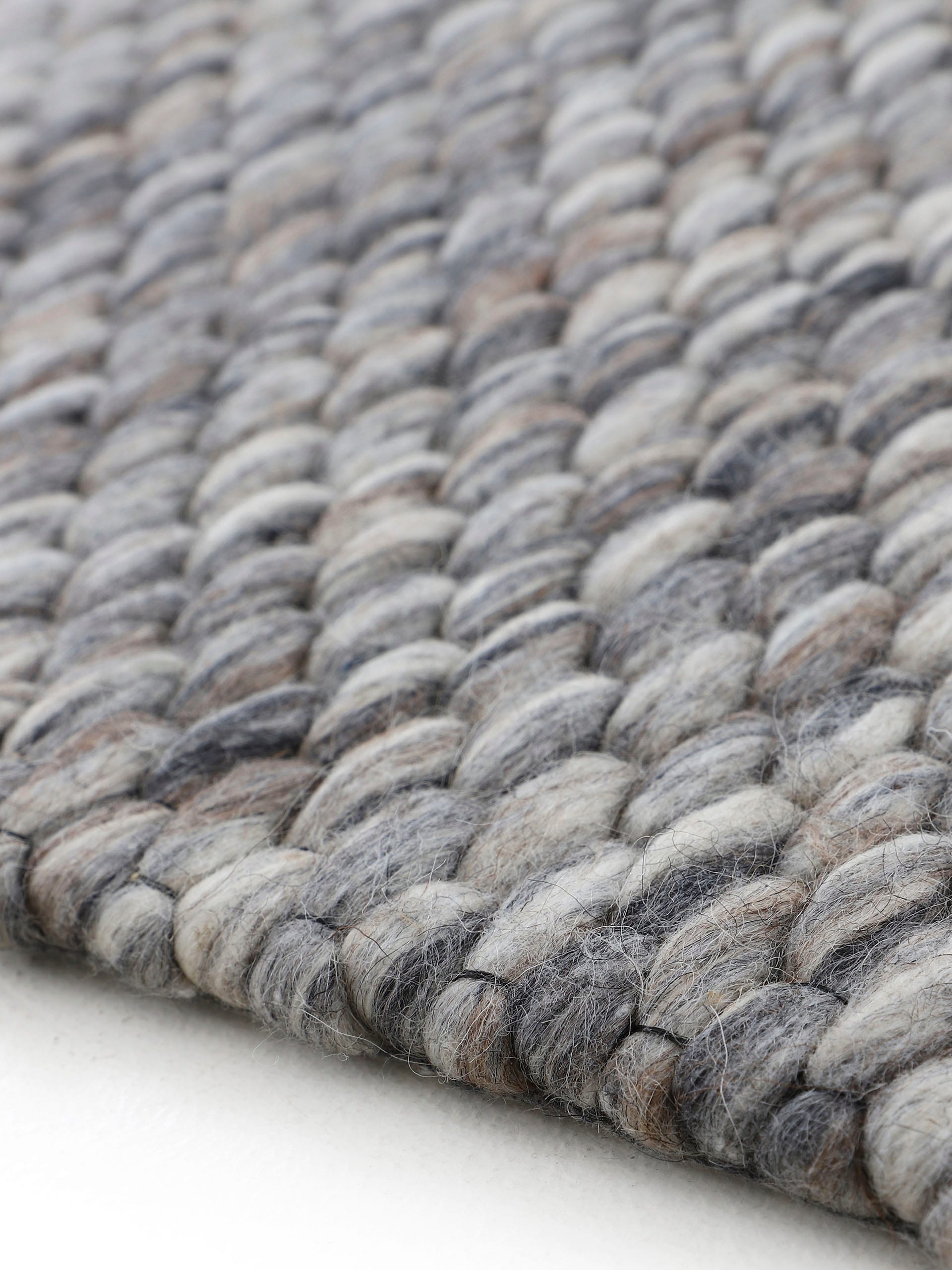 carpetfine Läufer »Sina«, rechteckig, 14 mm Höhe, Handweb Teppich, reine Wolle, meliert, handgewebt, weich & kuschelig