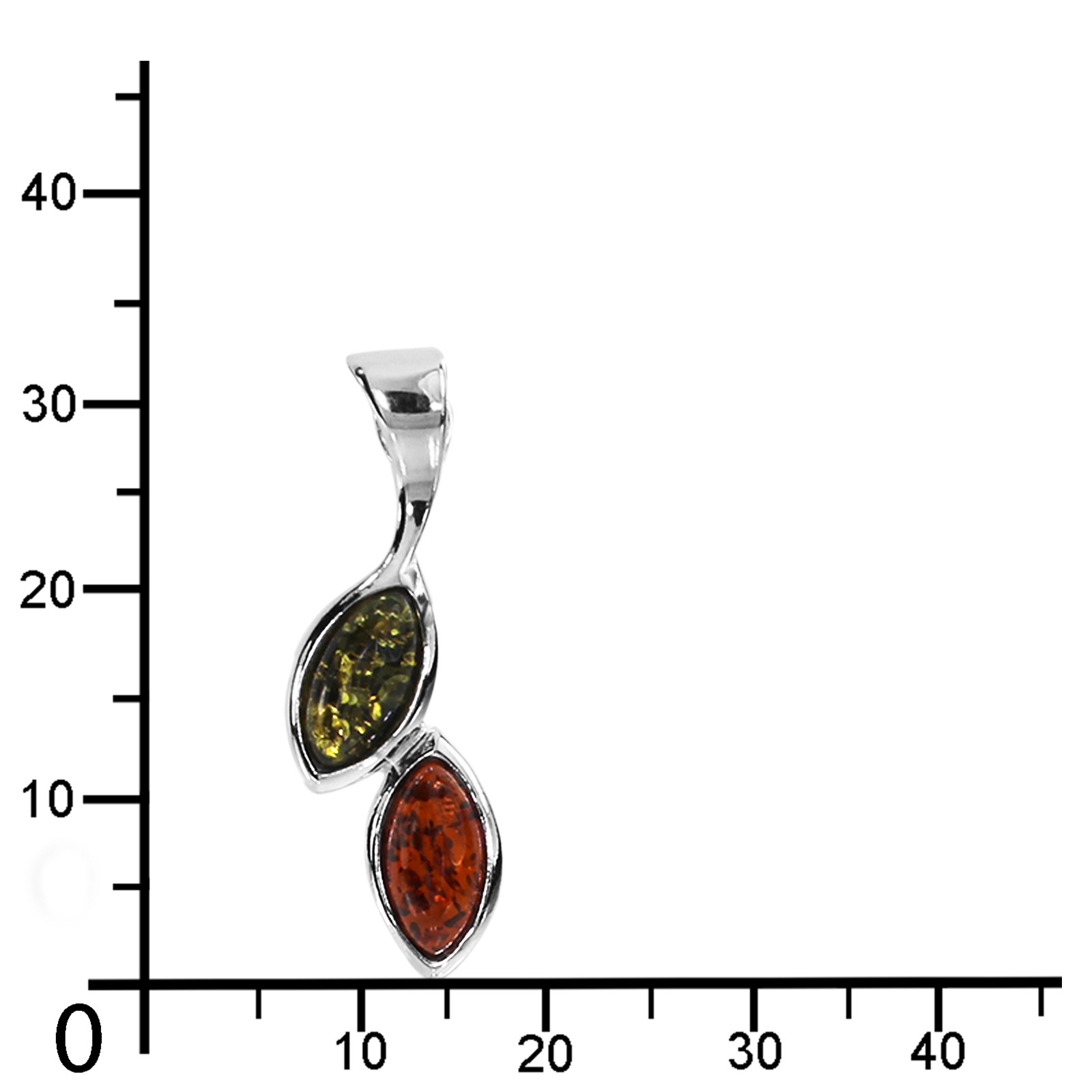 OSTSEE-SCHMUCK Kettenanhänger »- Udele - Silber 925/000 - Bernstein«