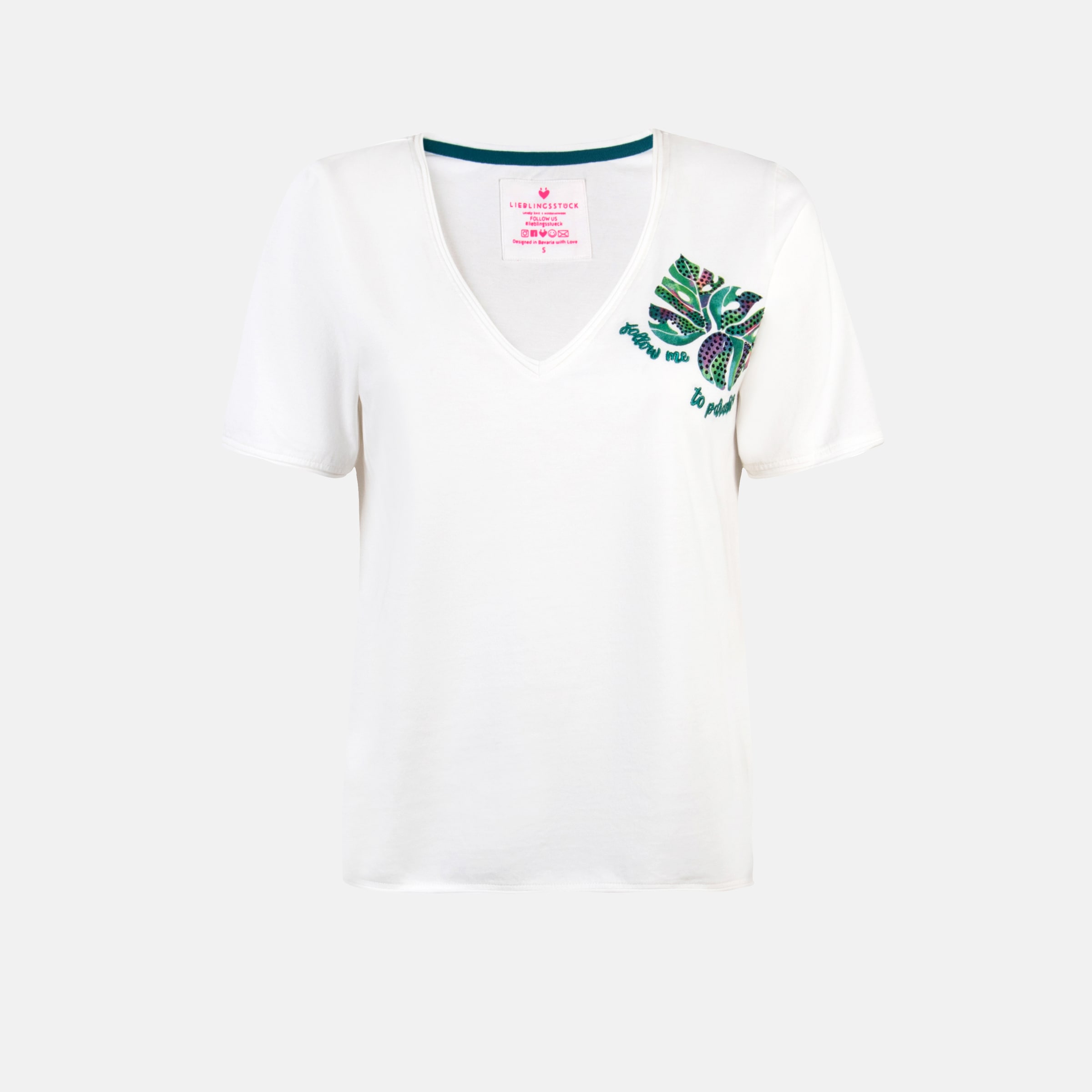 Lieblingsstück T-Shirt »CalinaL«, mit Print und Glitzernieten