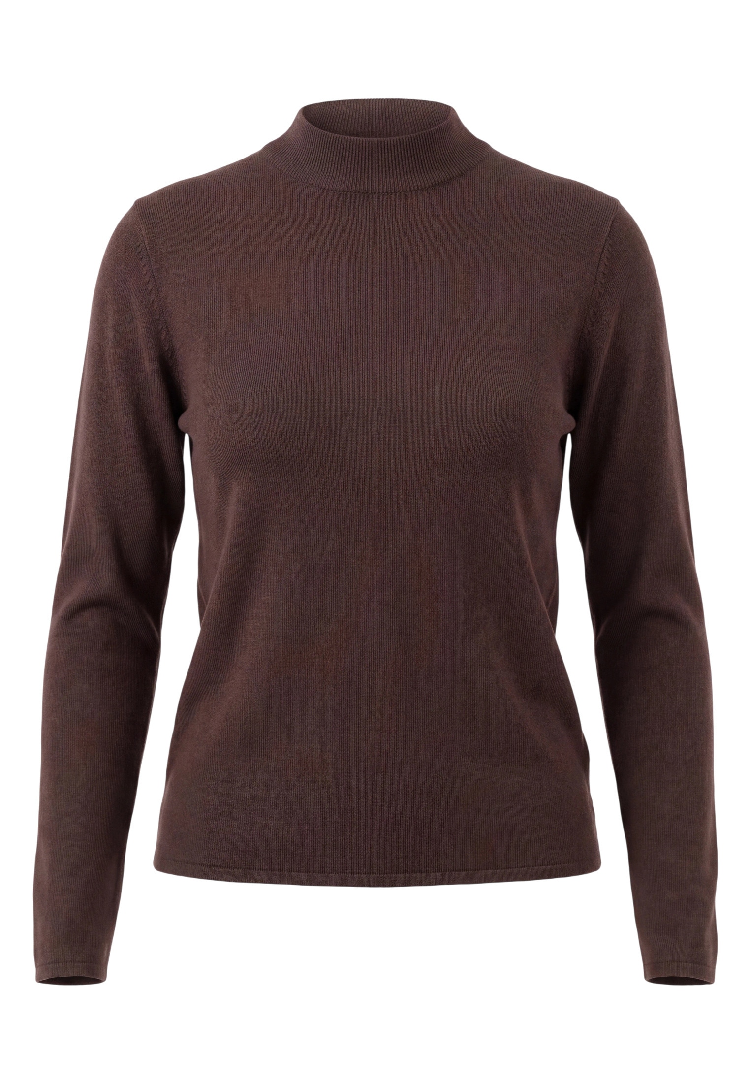 Zero Rundhalspullover »Feinstrickpullover mit Stehkragen«