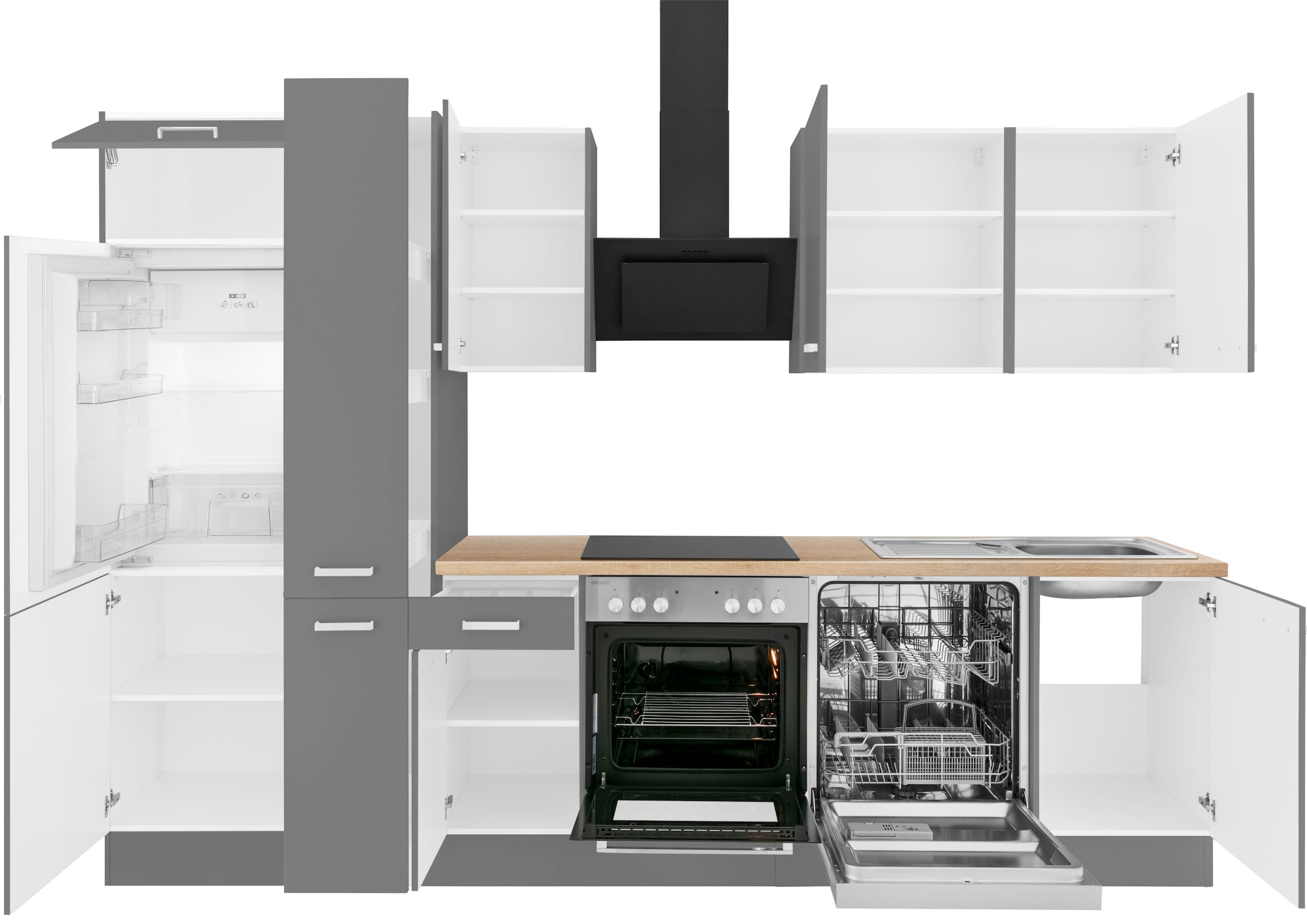OPTIFIT Küchenzeile »Parma«, mit E-Geräten, Breite 300 cm online bei OTTO