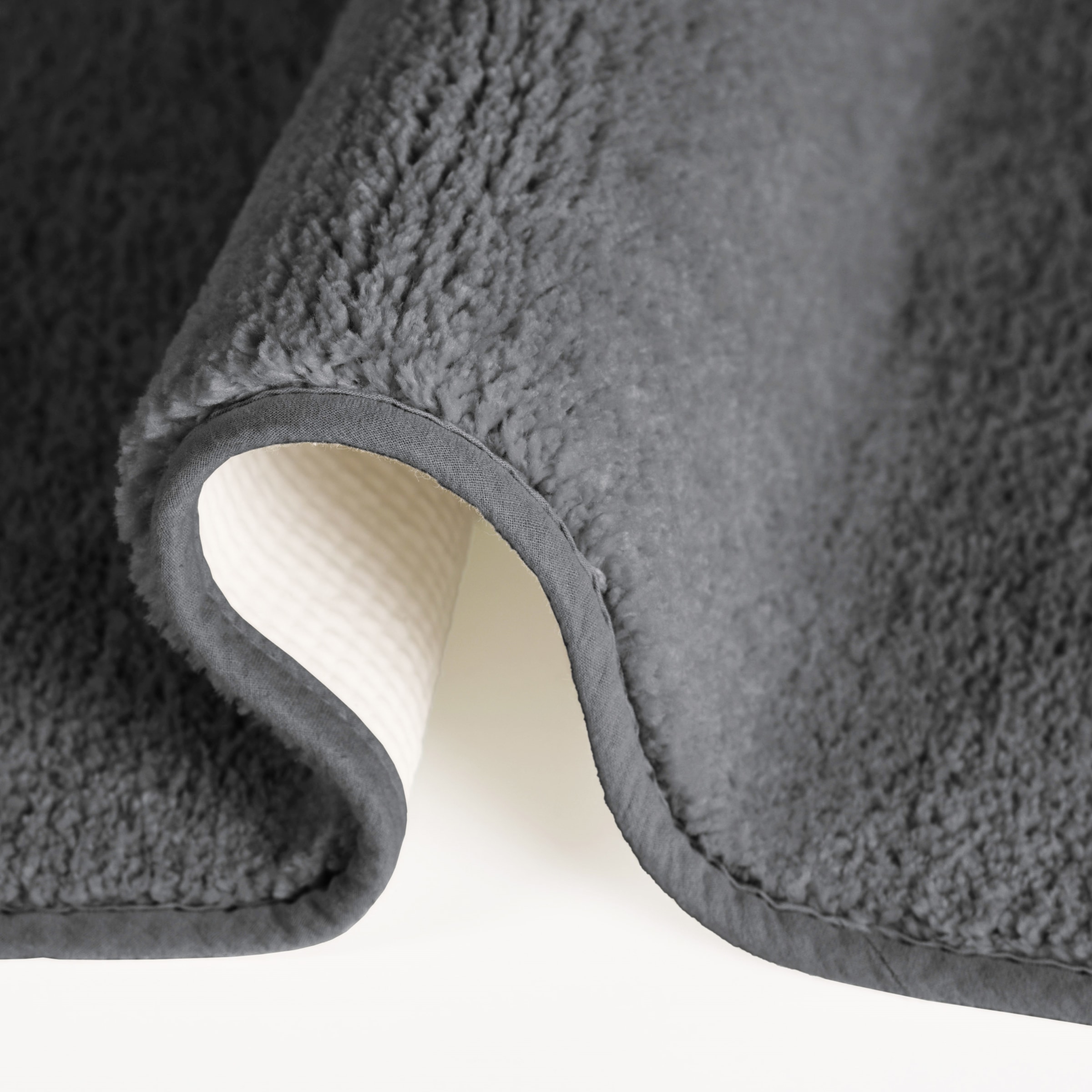 my home Badematte »Vanessa, Badvorleger, Badezimmer Teppich«, rutschhemmend beschichtet, schnell trocknend-fußbodenheizungsgeeignet-strapazierfähig, Badteppich, weiche Haptik, unifarben