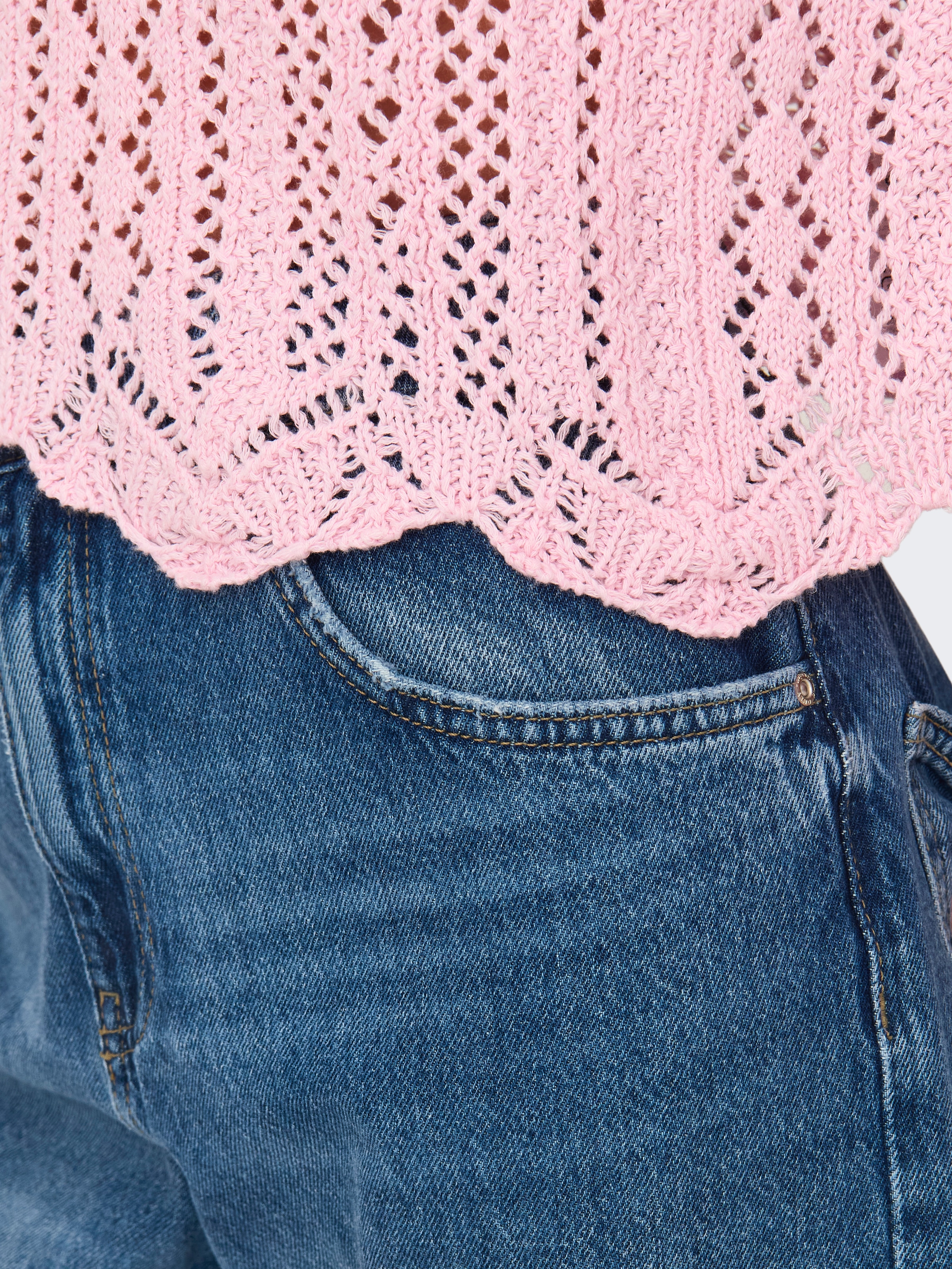 ONLY Rundhalspullover »ONLNOLA LIFE 3/4 PULLOVER KNT NOOS«