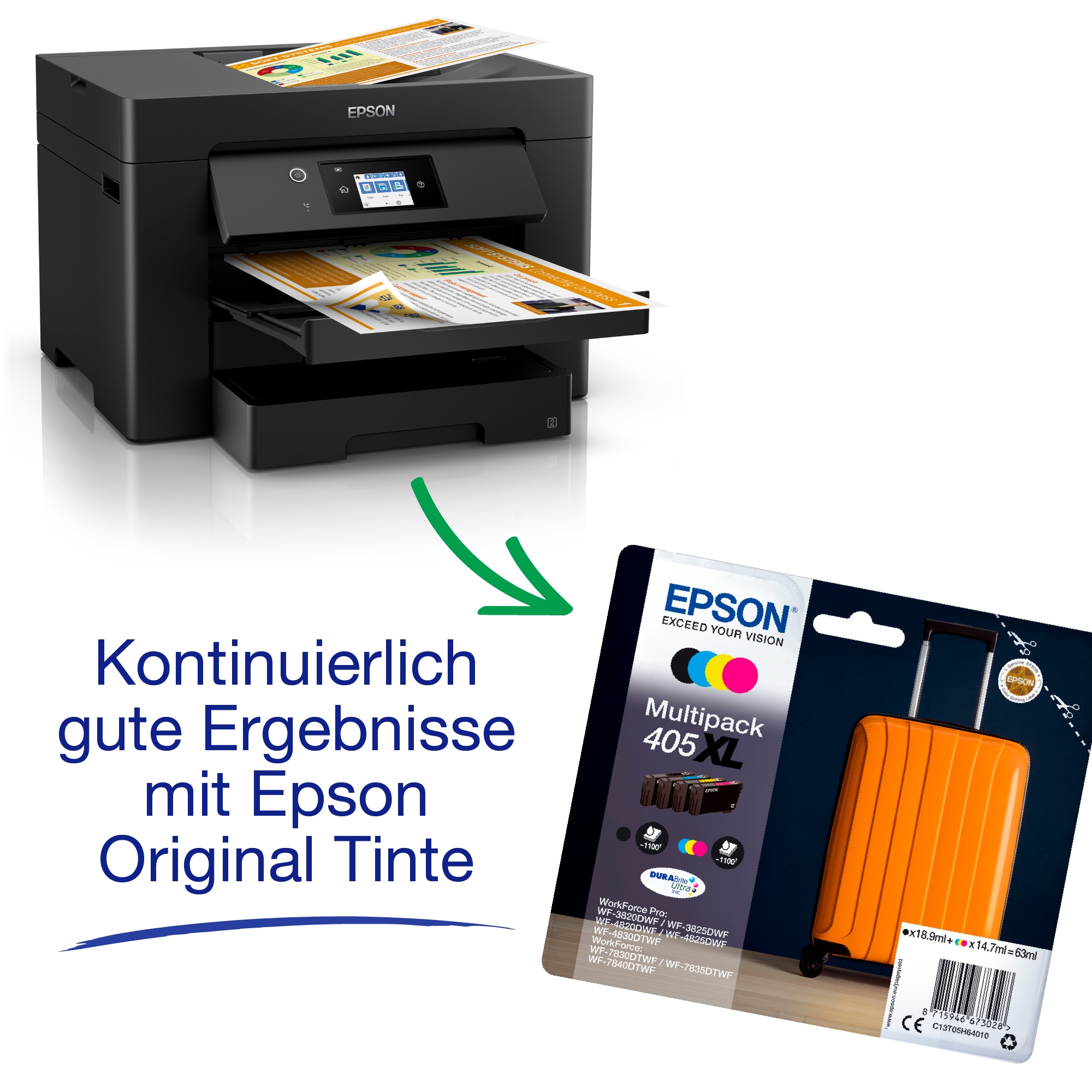 Epson Multifunktionsdrucker »WorkForce WF-7830DTWF«