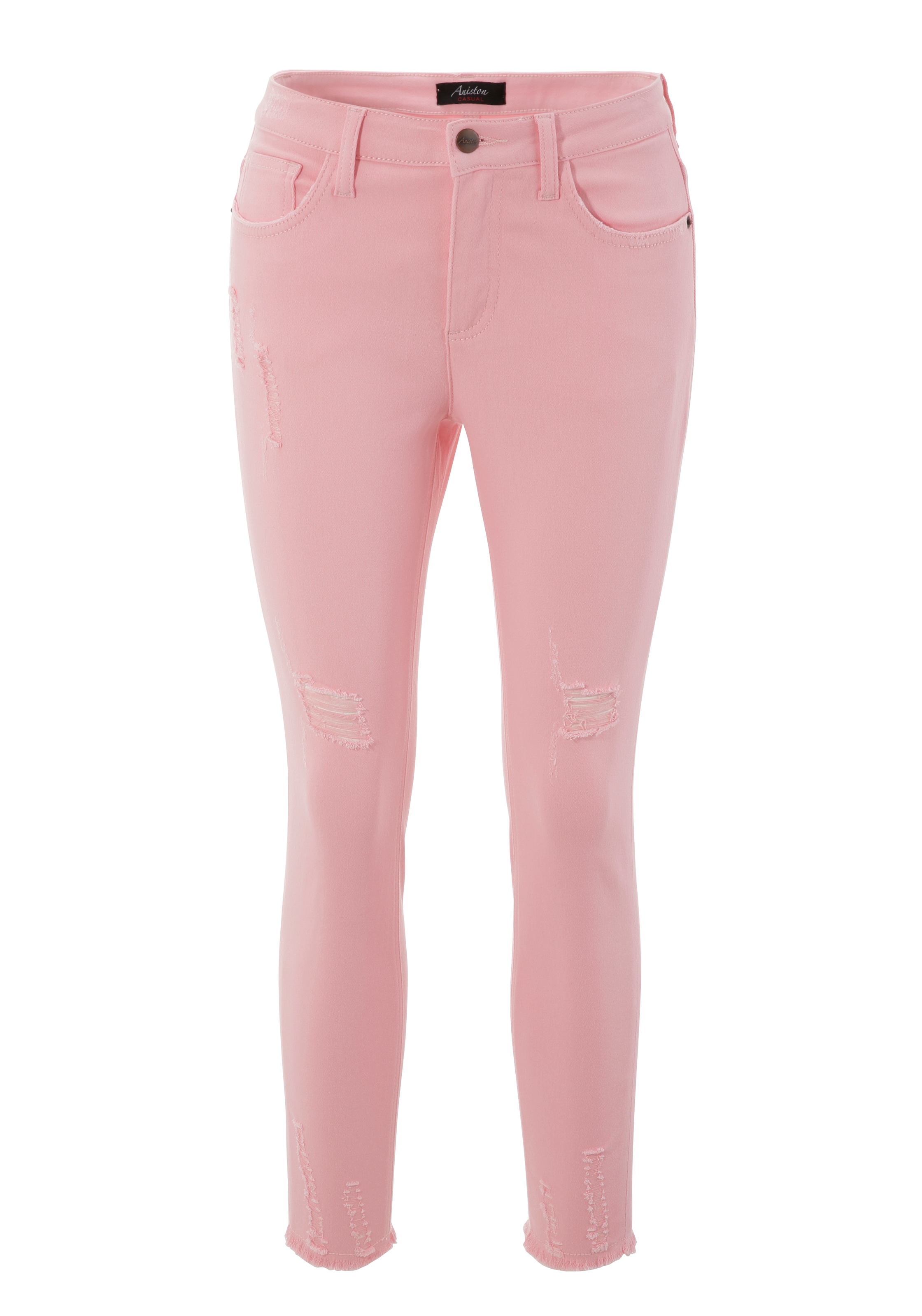 Aniston CASUAL Skinny-fit-Jeans, mit Online Destroyed-Effekt OTTO Shop im kaufen