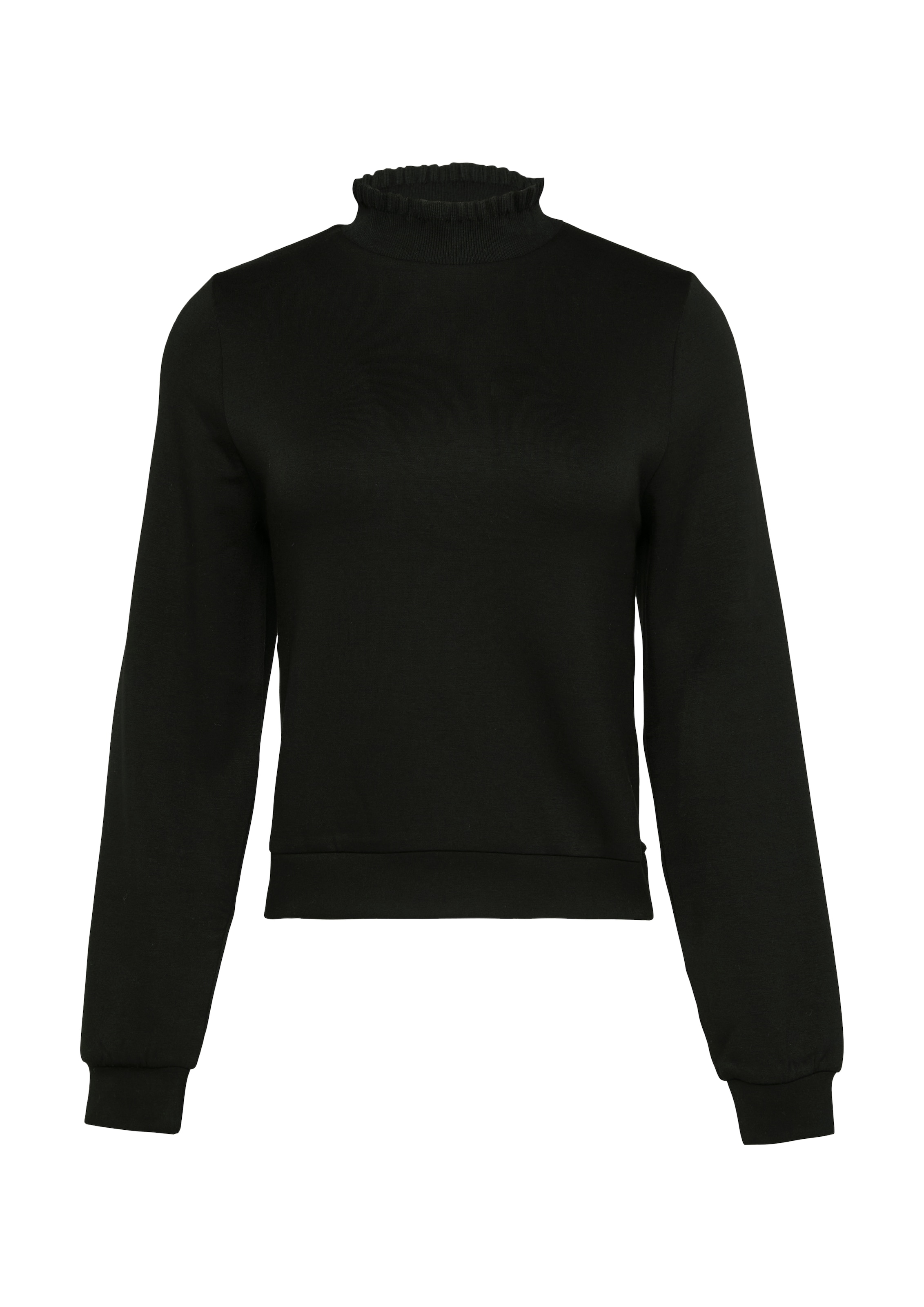 QS Sweatshirt, mit Rüschenkragen