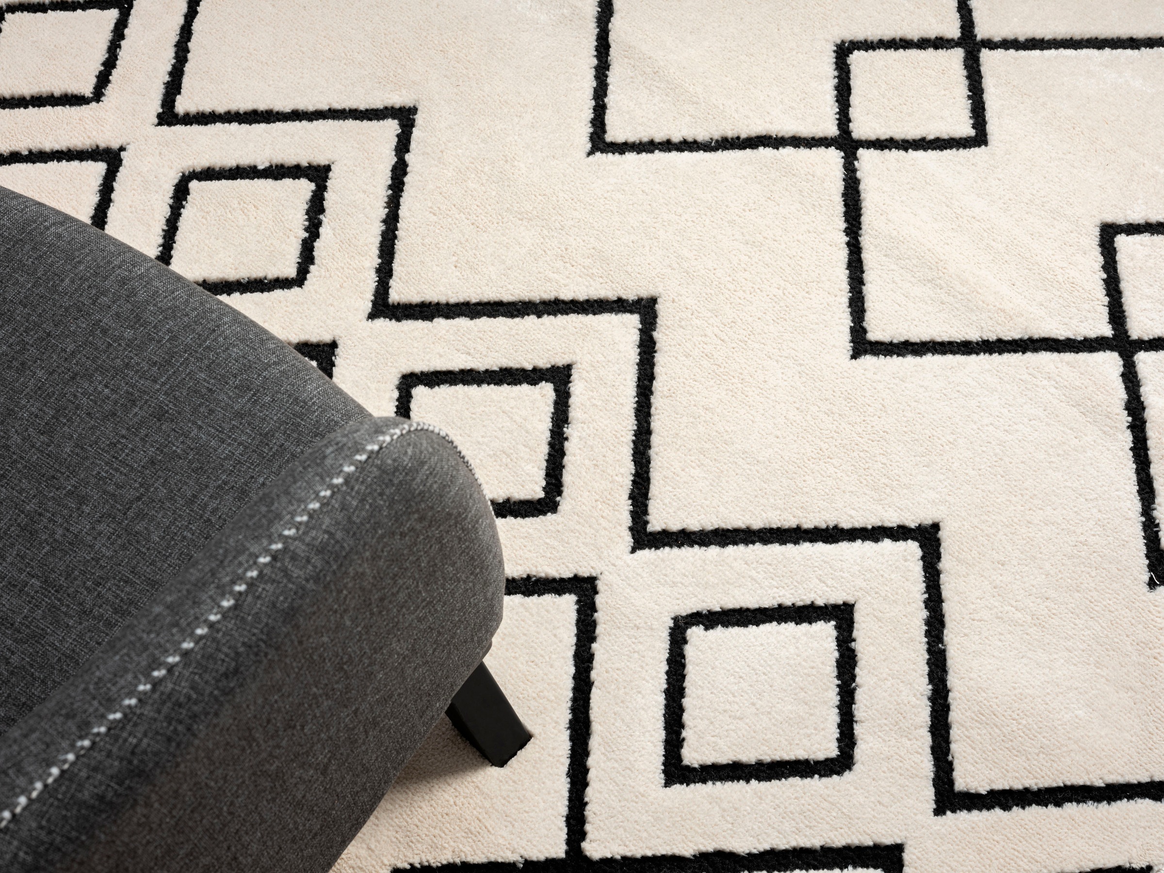 Myflair Möbel & Accessoires Hochflor-Teppich »Moroccan Mural«, rechteckig, 24 mm Höhe, modern, marokkanisches Design, flauschig weich, mit Fransen