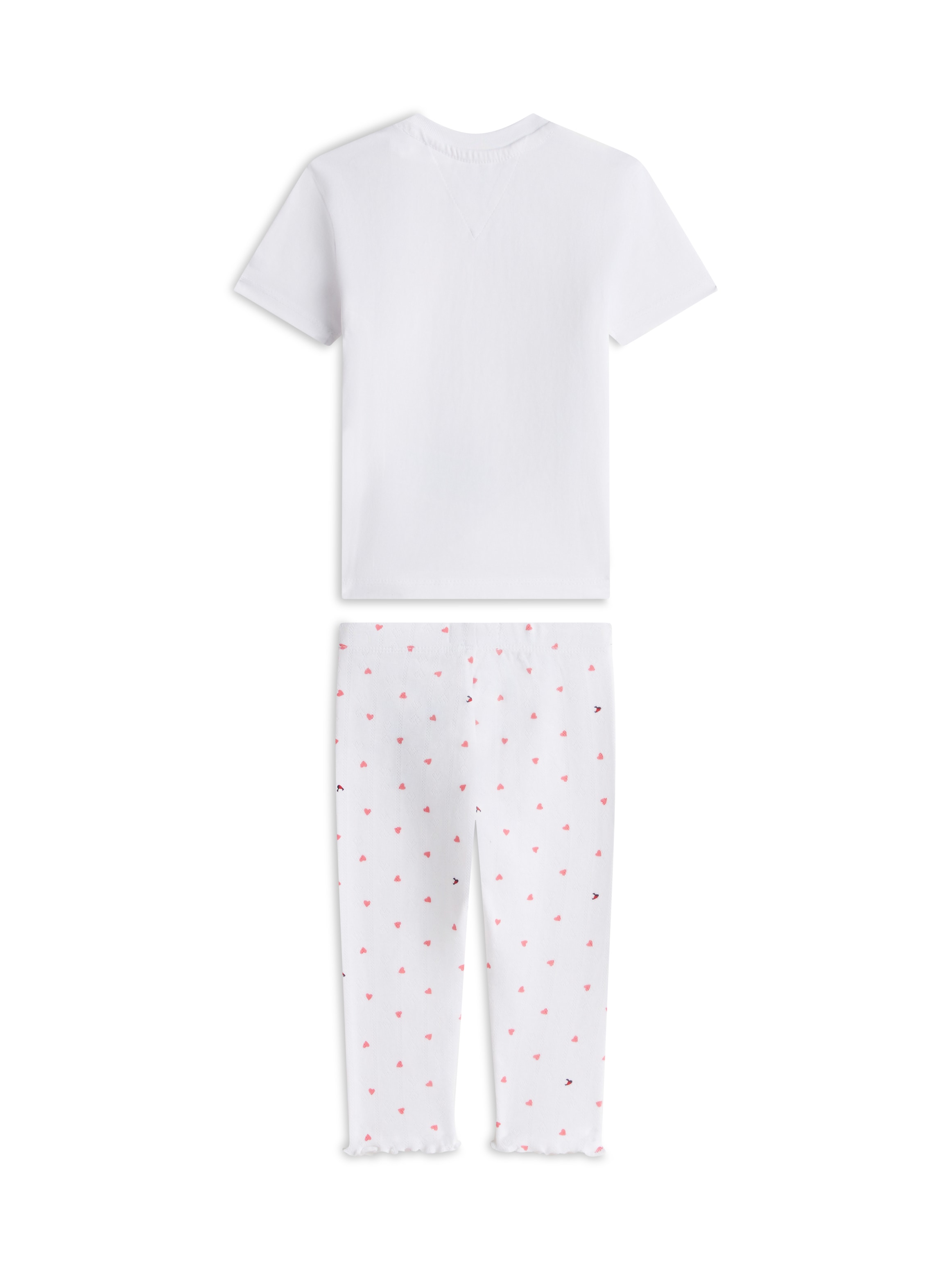 Tommy Hilfiger Shirt & Leggings »TEE + POINTELLE LEGGINGS SET« Set, 2 Regular fit mit Rundhalsausschnitt für Babys